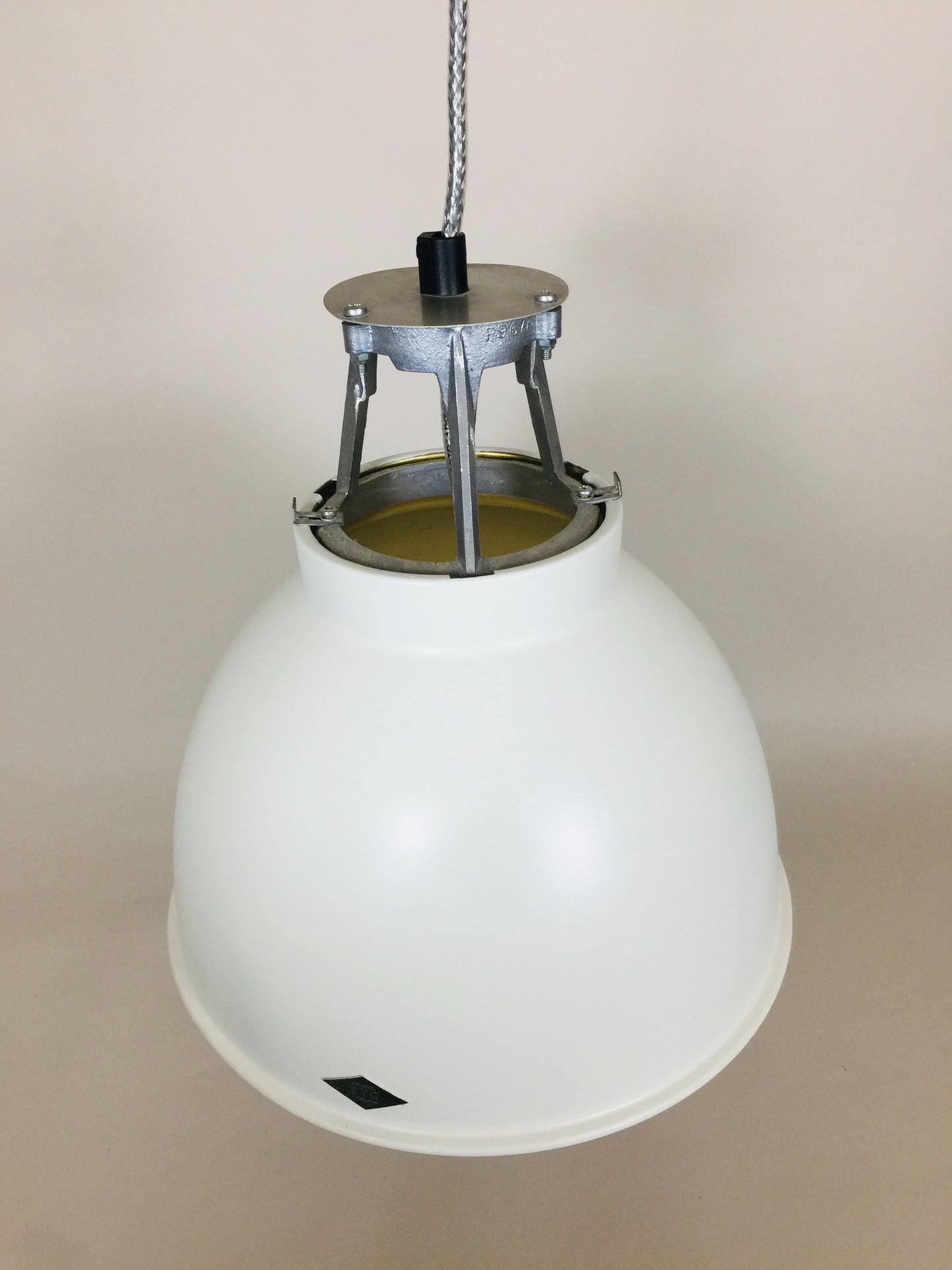 BTC-Lampe weiß mit Gold - Titan