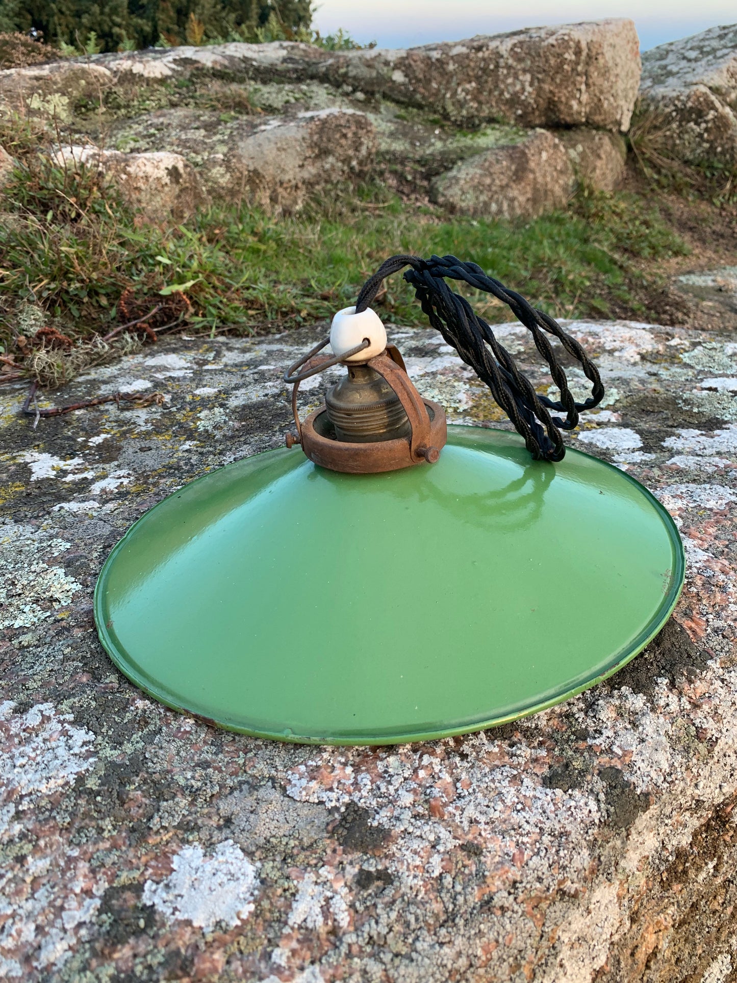 Emaille-Anhänger - Grün