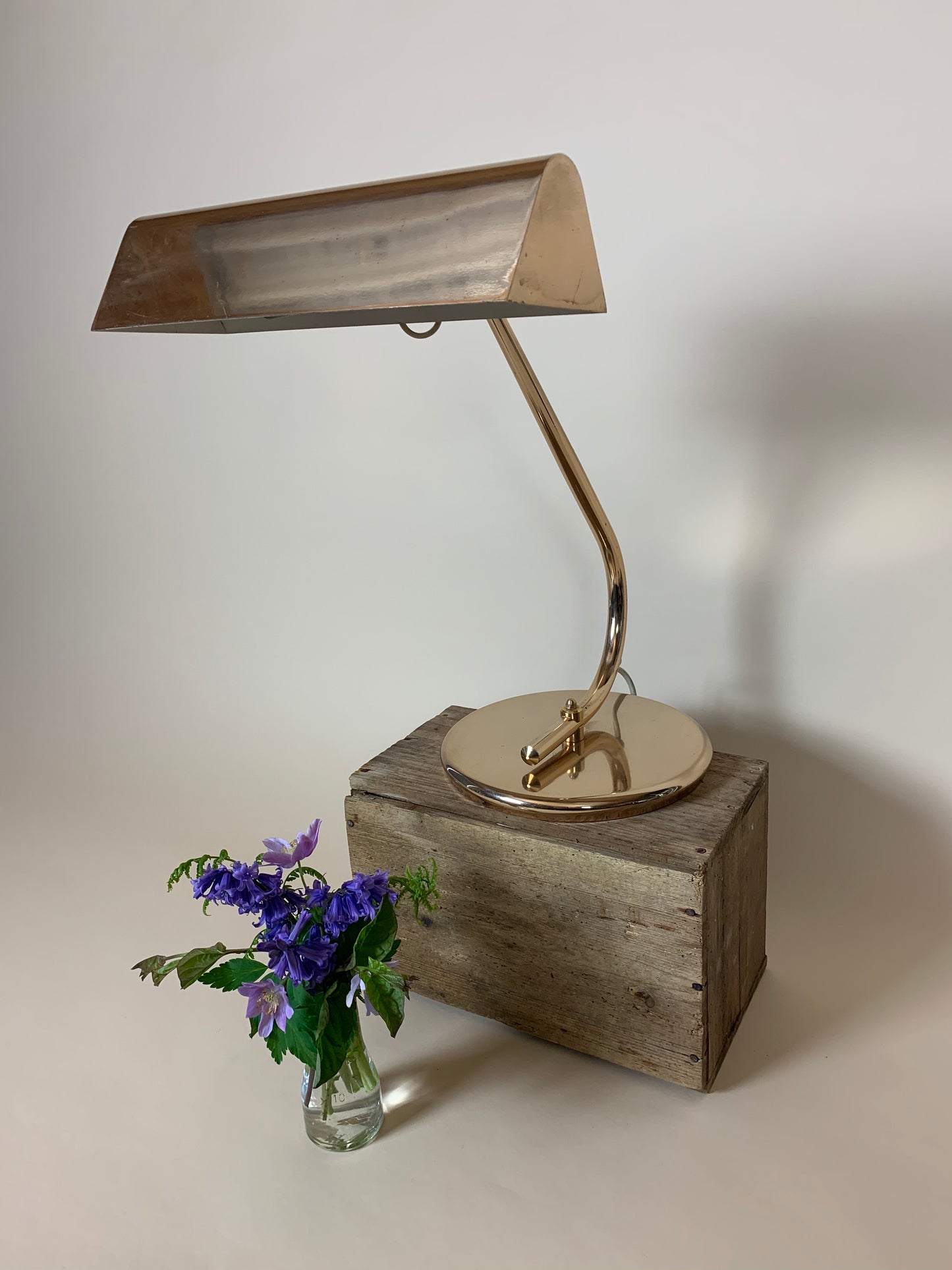 Lampe aus Messing