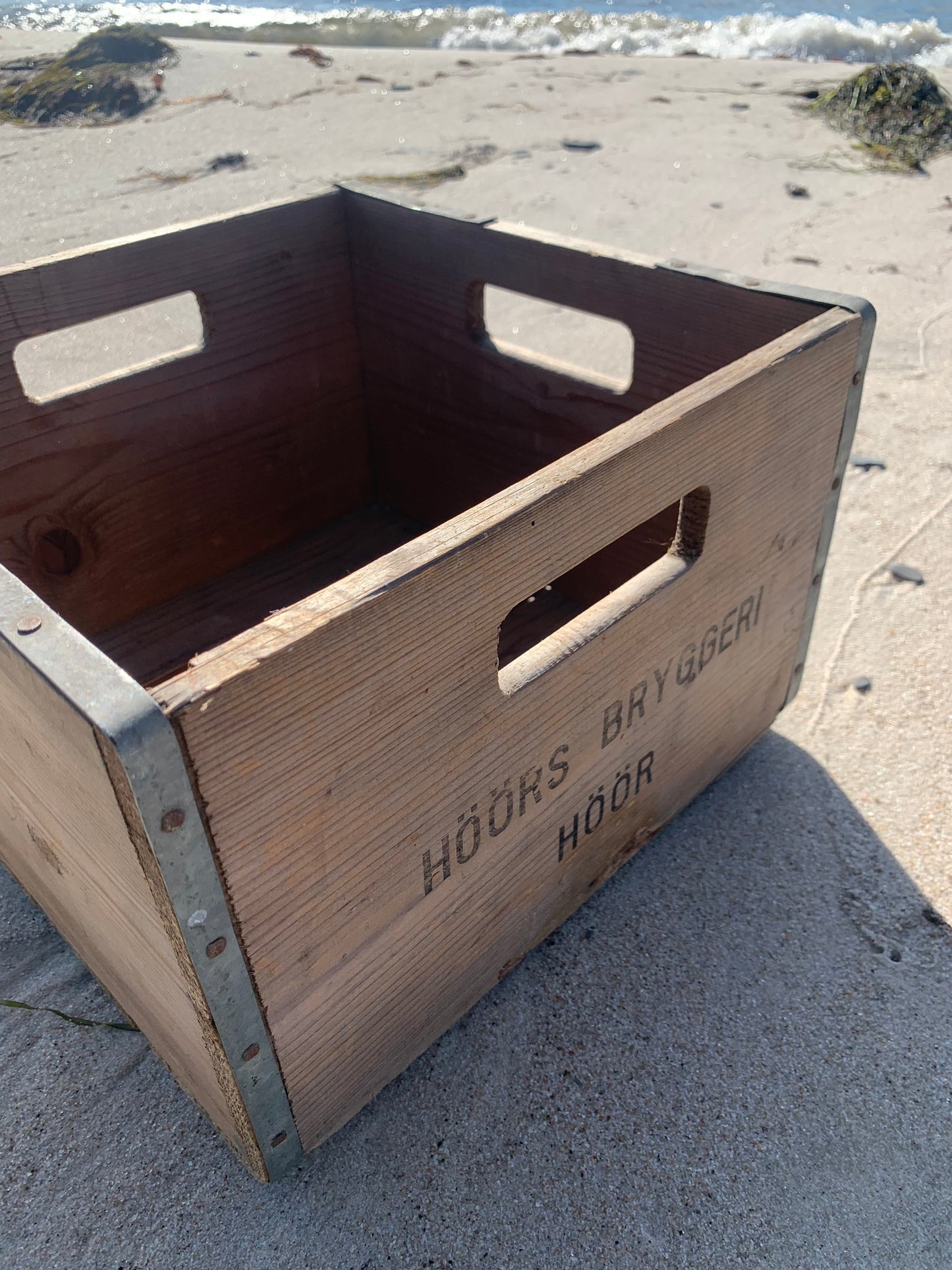 Holzkiste aus Brauerei in Höör