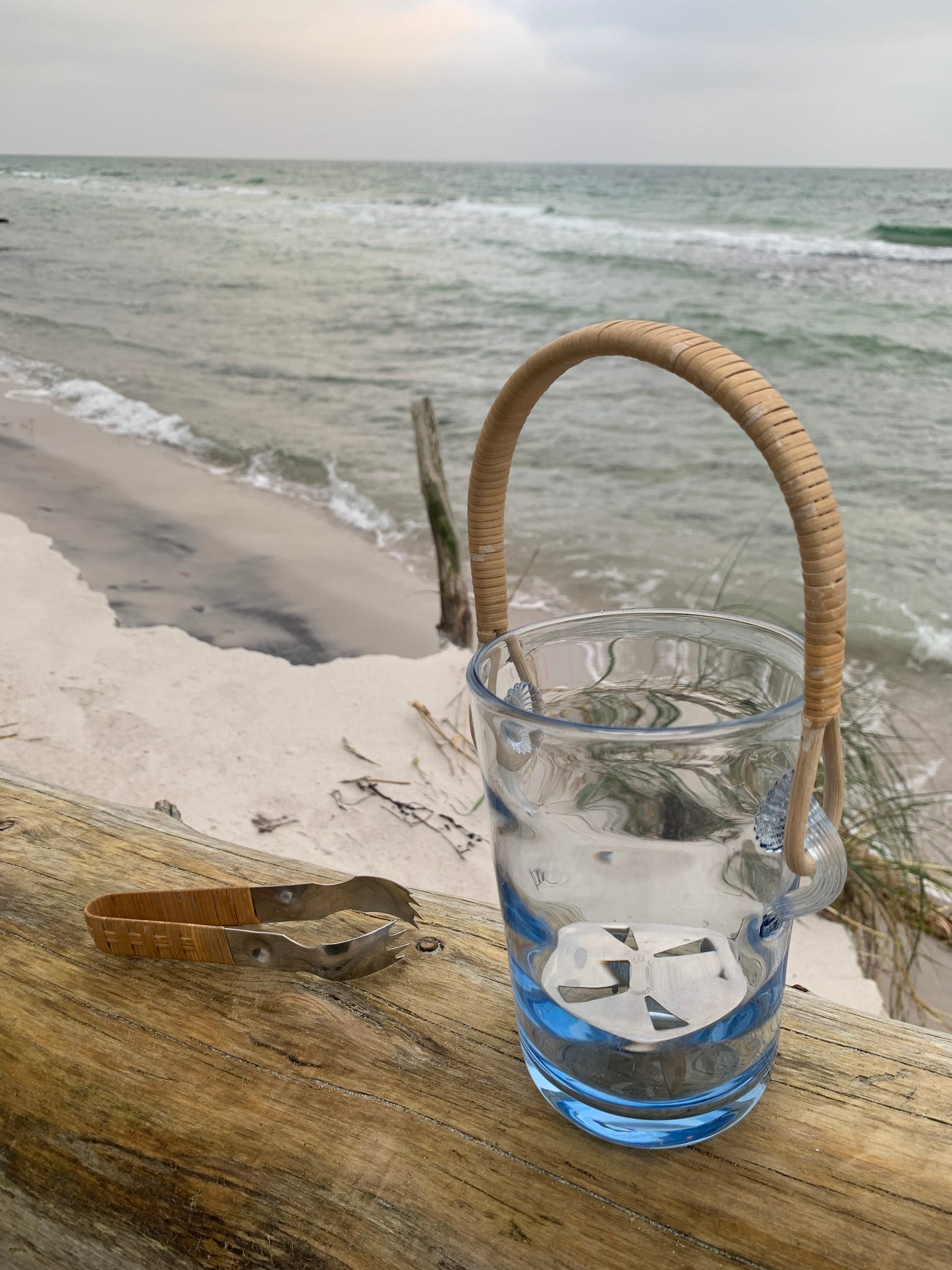 Holmegaard Eiskübel mit Zange und Bodengitter