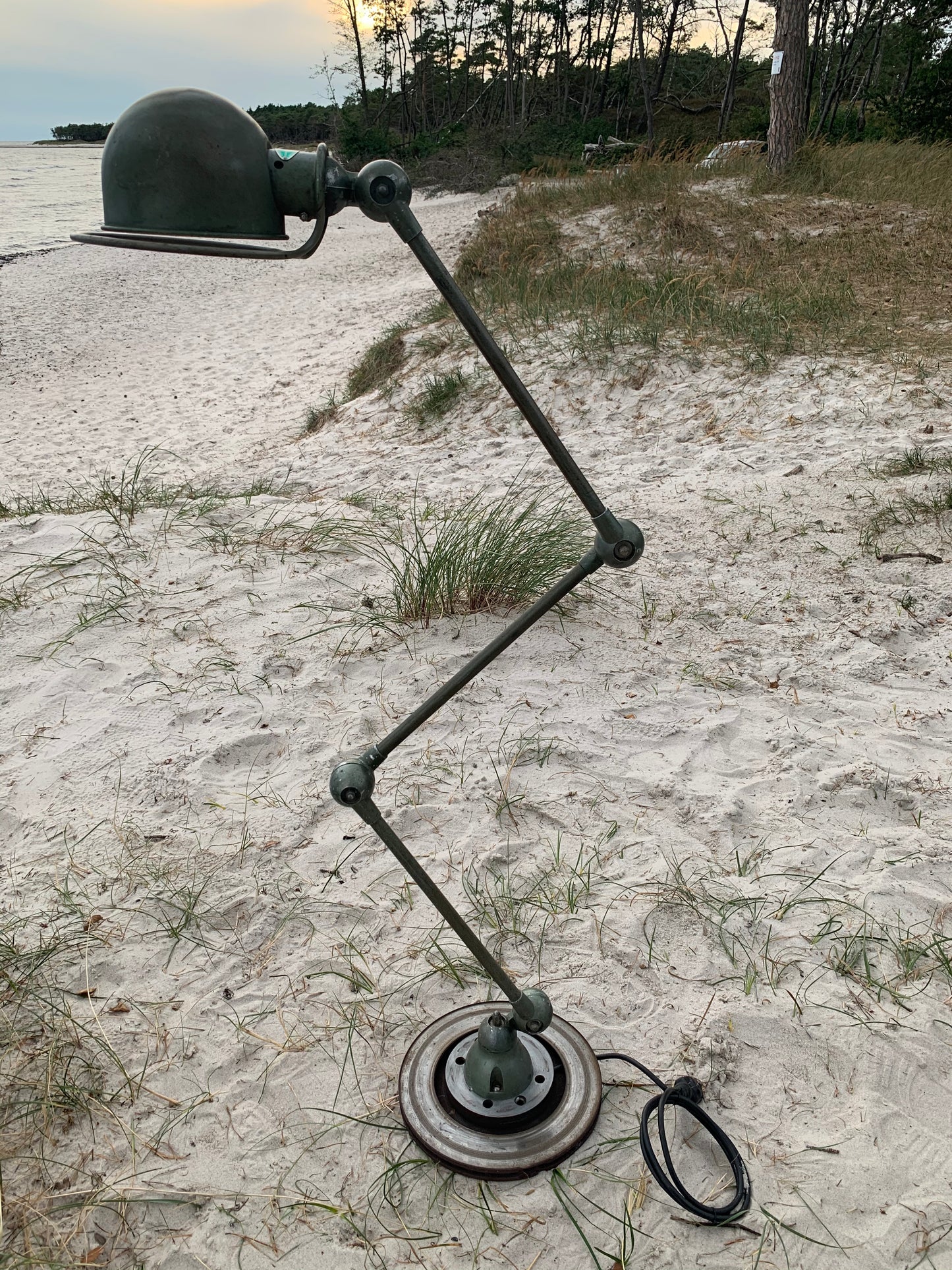 Jieldé Stehlampe mit 3 Armen - Grün