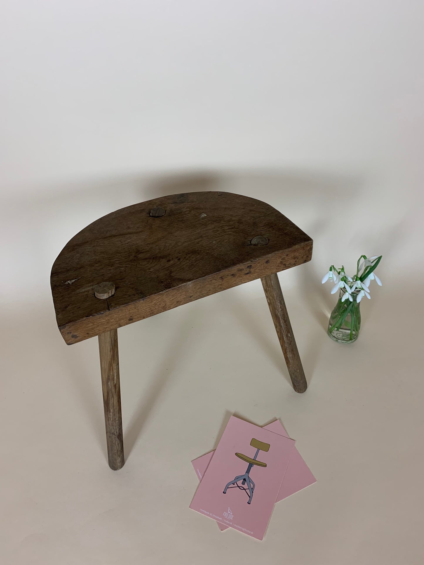 Melkschemel aus Holz