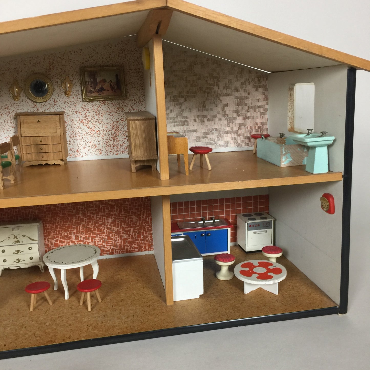 Puppenhaus von Lundby mit Möbeln