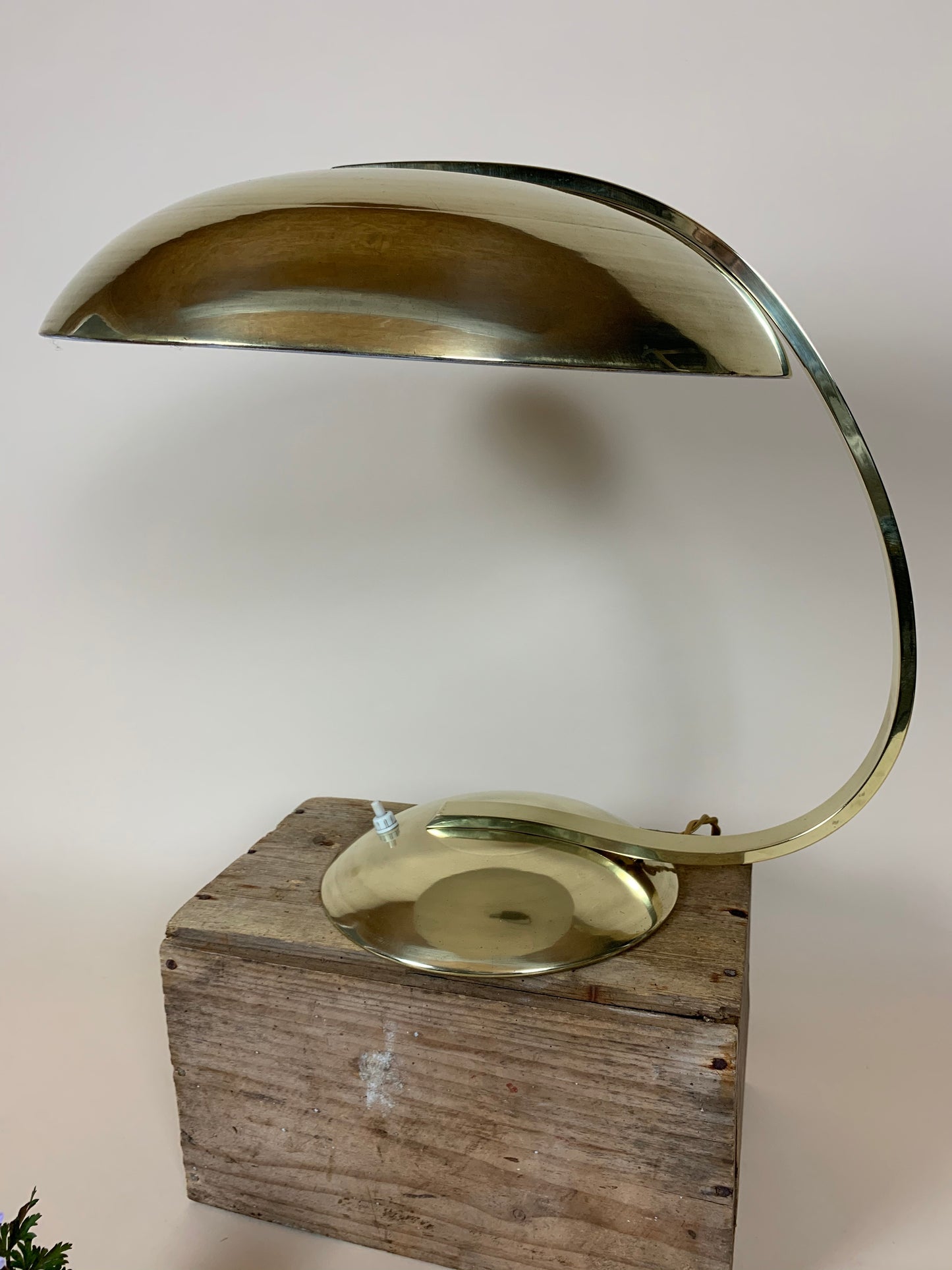 Messinglampe von Hillebrand