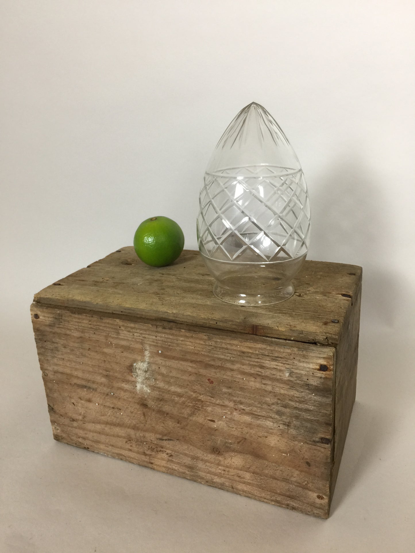 Schönes altes Lampenglas
