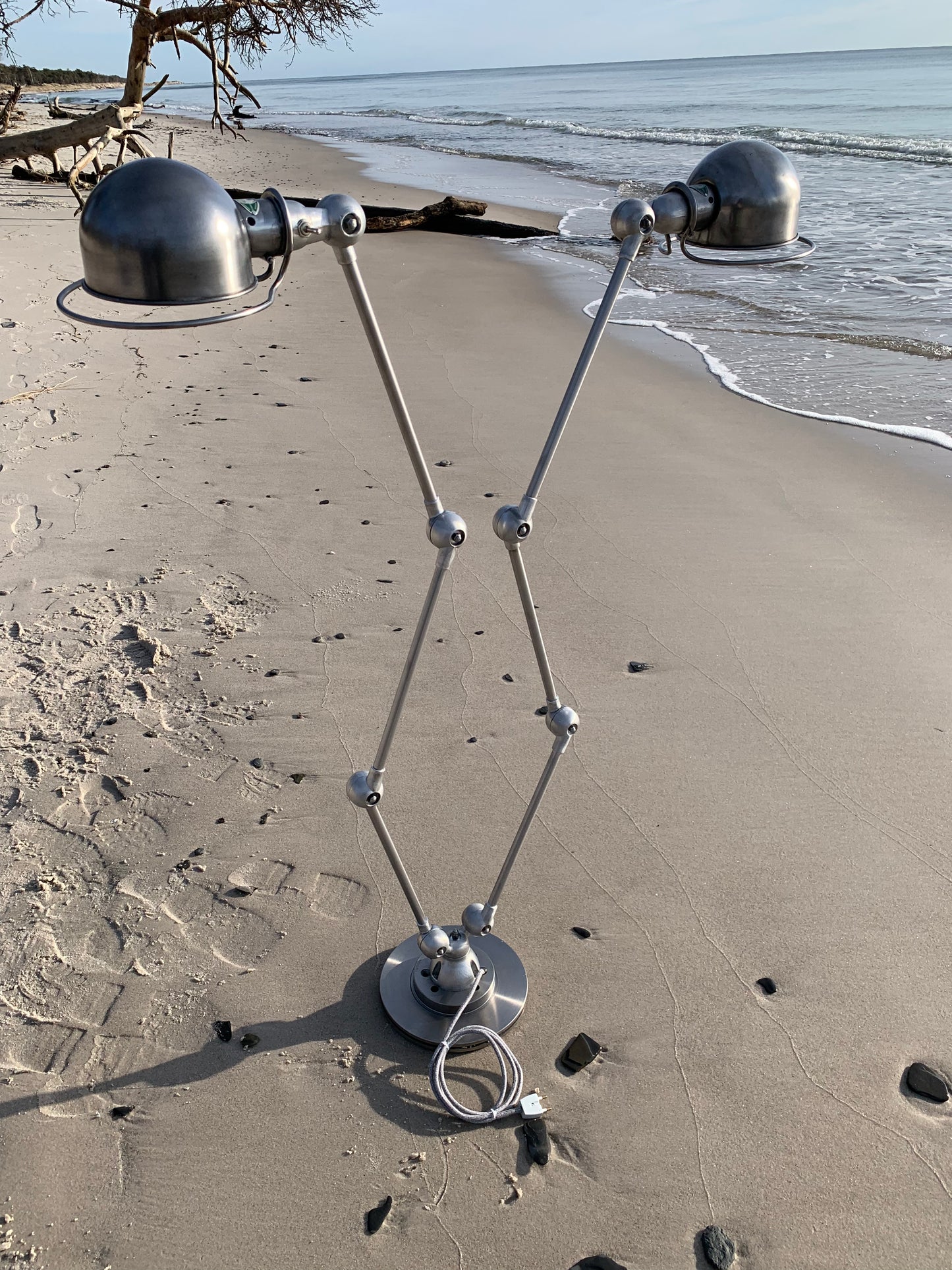 Jieldé Doppel-Steh-/Tischlampe mit 2 x 3 Armen