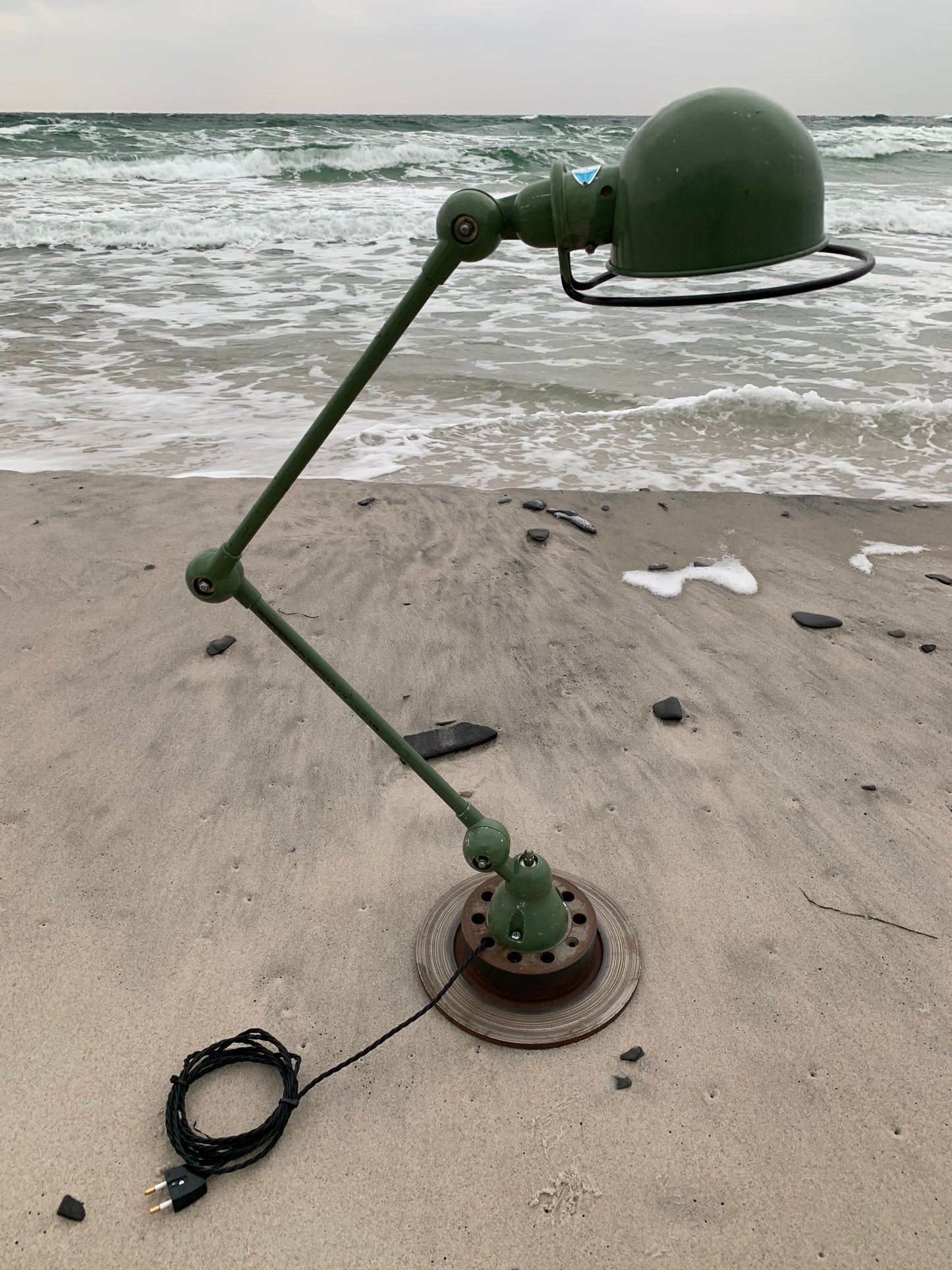 Jieldé Tisch-/Wandlampe mit zwei Armen - Grün