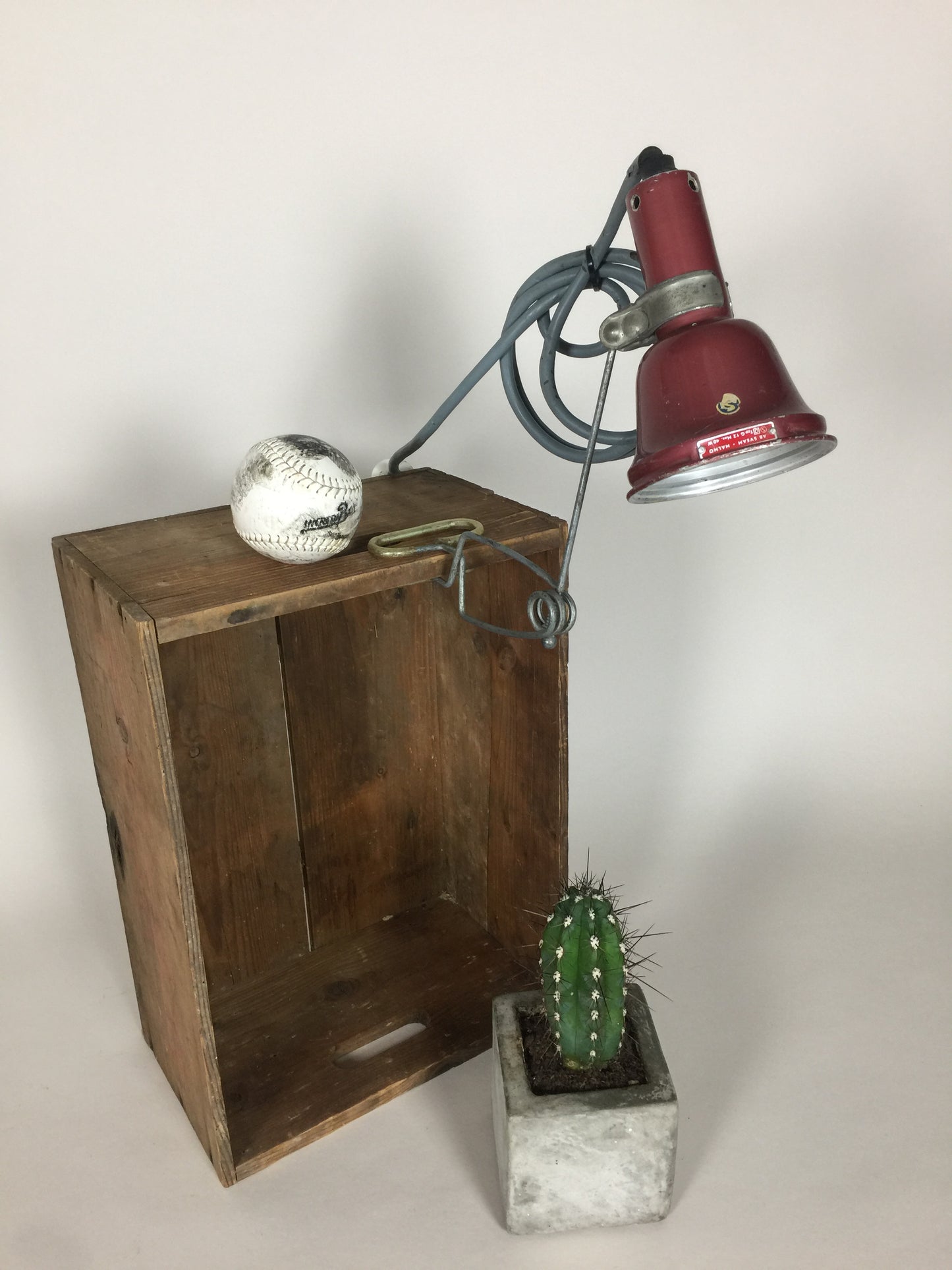 Industrielle und grobe Klemmlampe aus Schweden