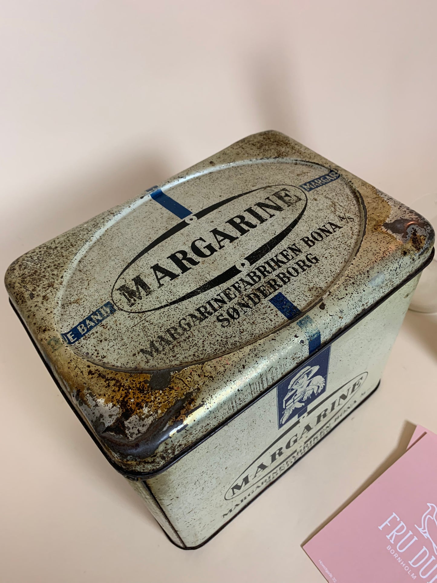 Schöne alte Margarinedose aus Sønderborg