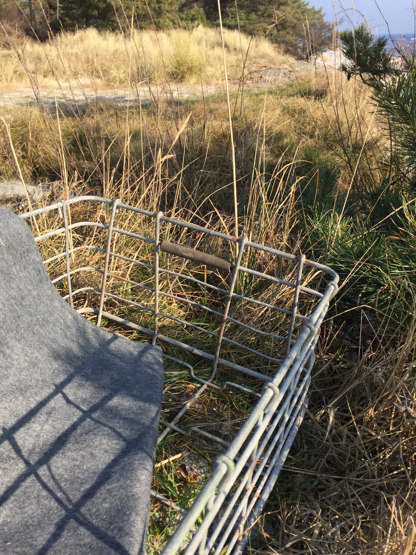 Schöner alter Drahtkorb aus Metall
