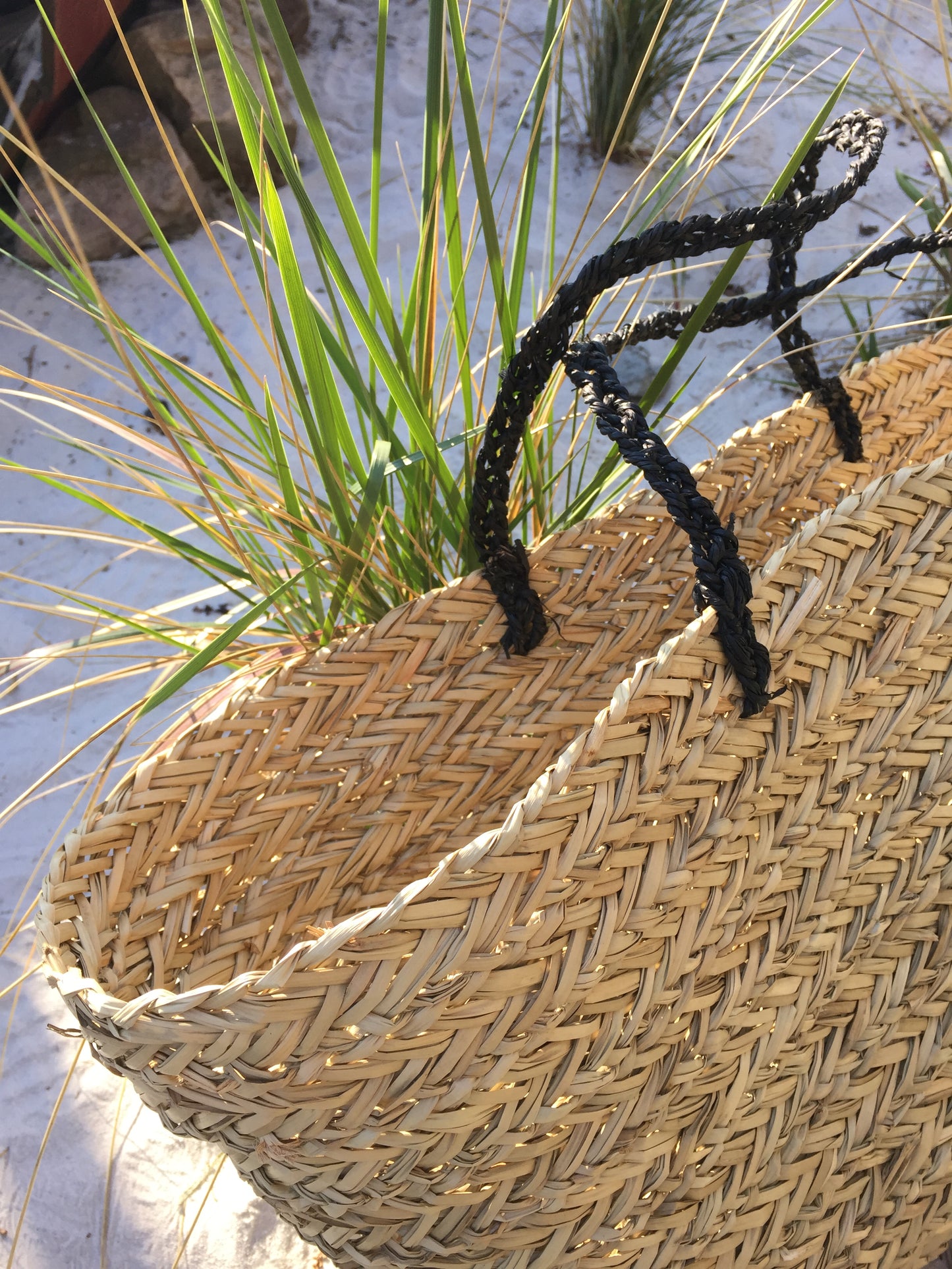 Große schöne Strandtasche