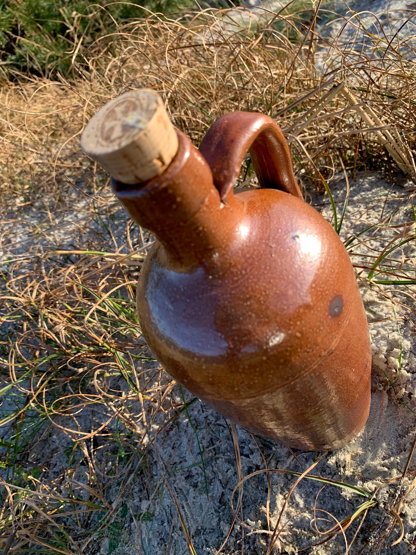 Schnapsflasche oder Kerzenhalter