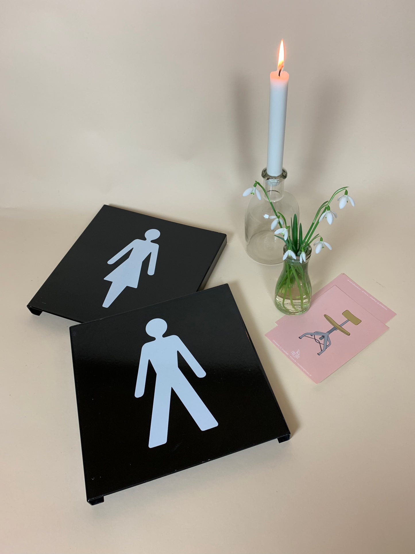 Set mit jeweils separaten Piktogrammen für Damen und Herren