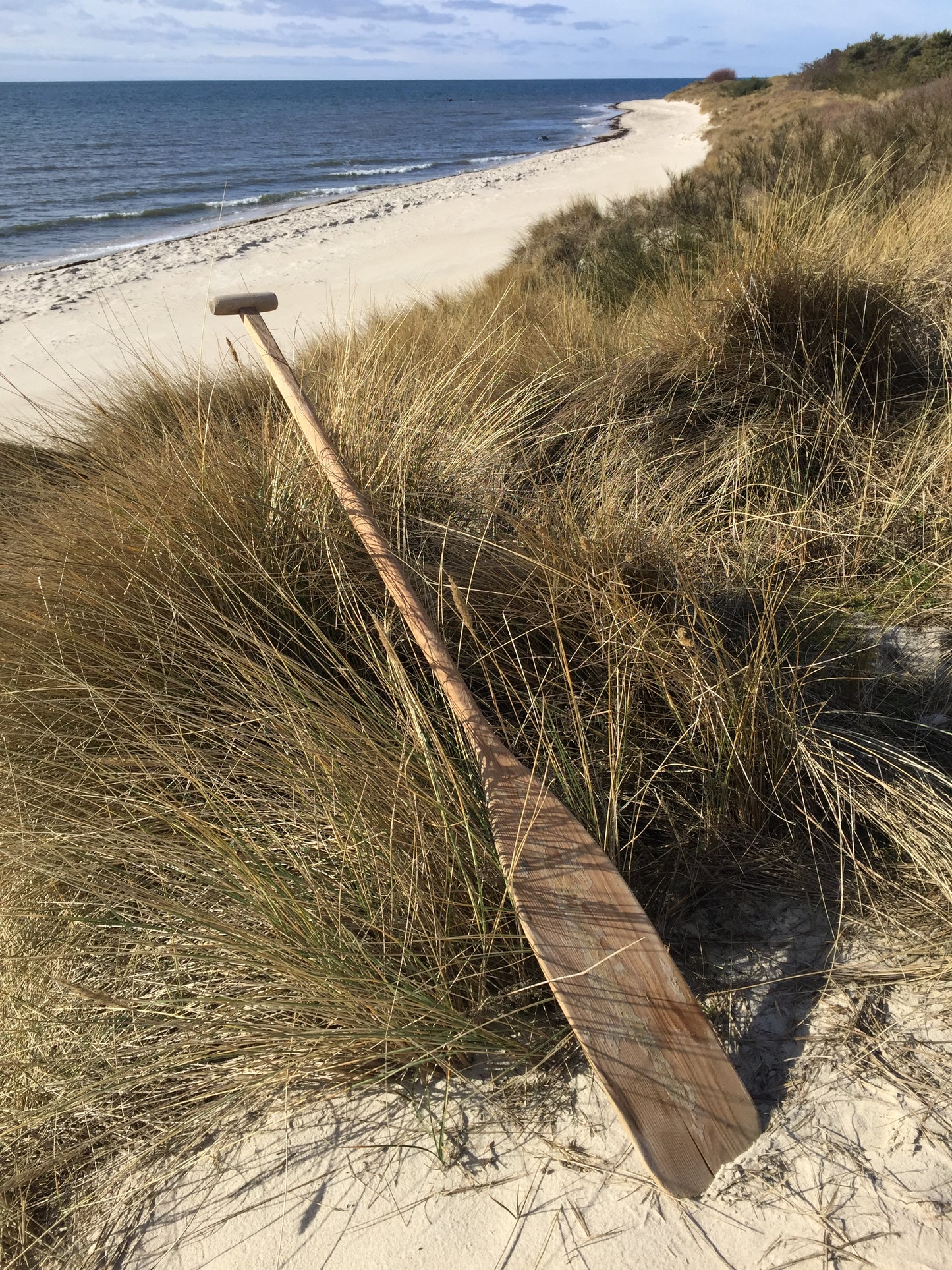 Dekoratives Holzpaddel mit schöner Patina