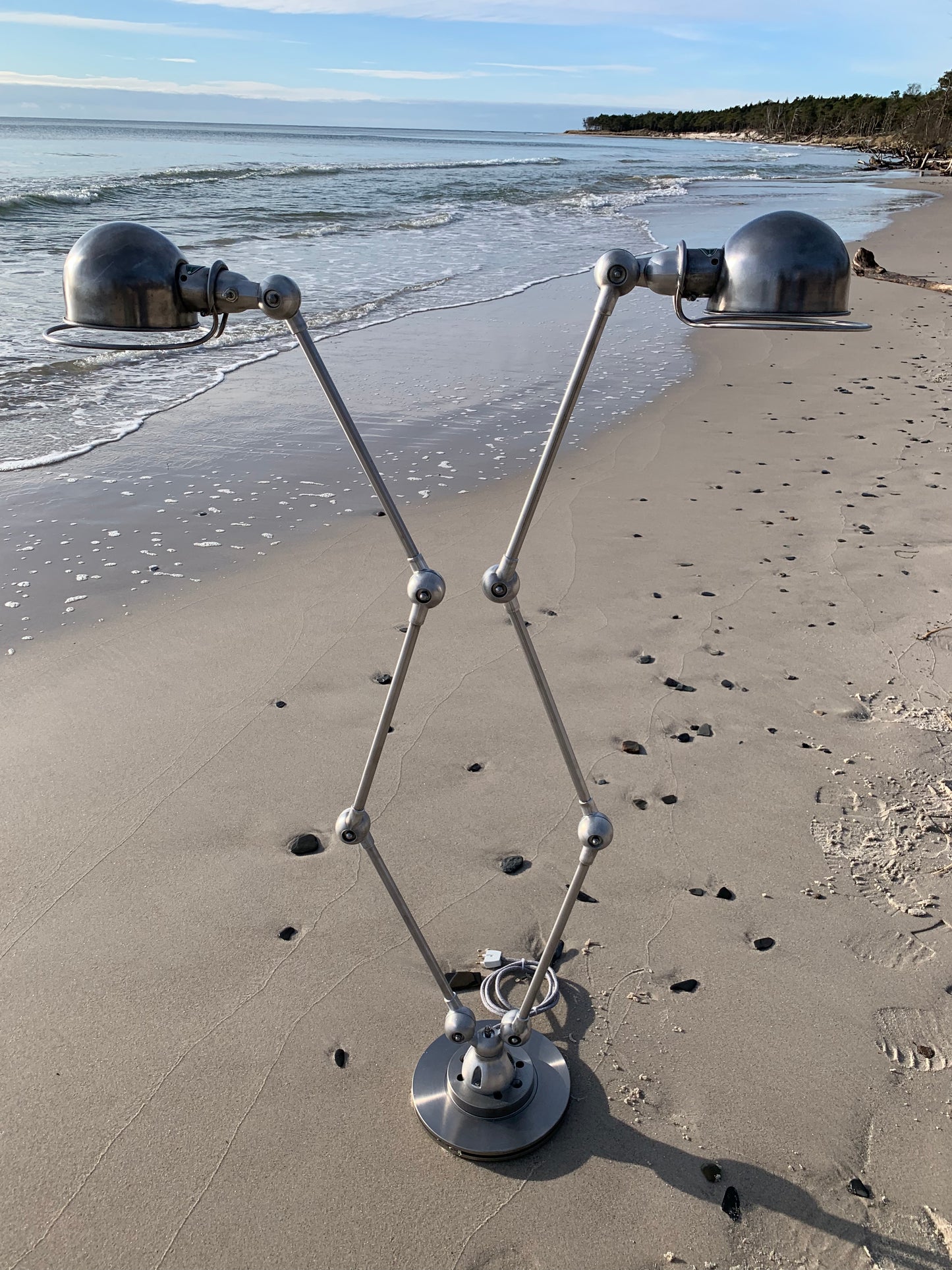 Jieldé Doppel-Steh-/Tischlampe mit 2 x 3 Armen