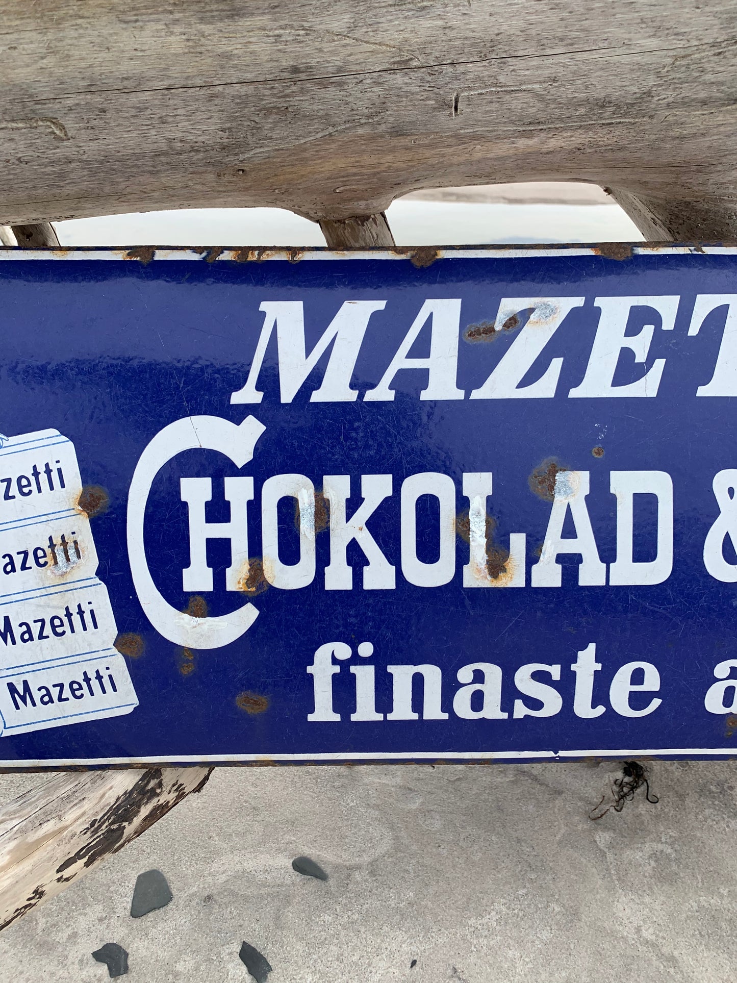 Emailleschild - Mazetti