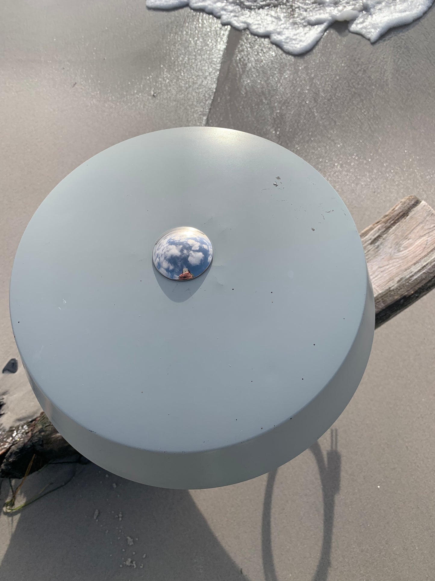 Schöne graue Vintage-Lampe