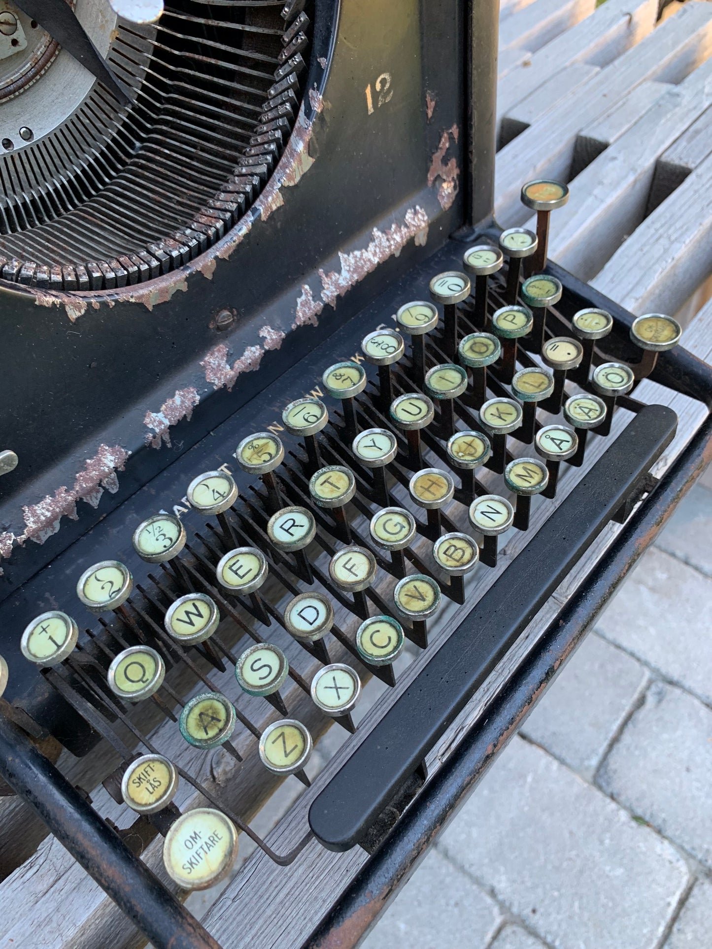 Remington Schreibmaschine mit schöner Patina