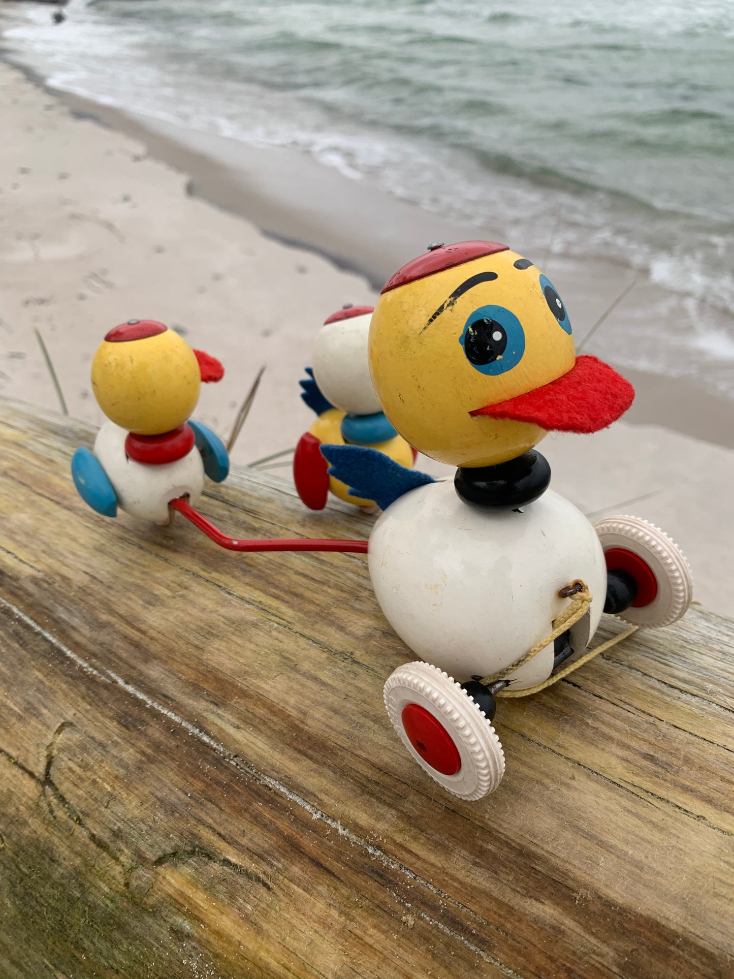 Brio-Ente mit Küken