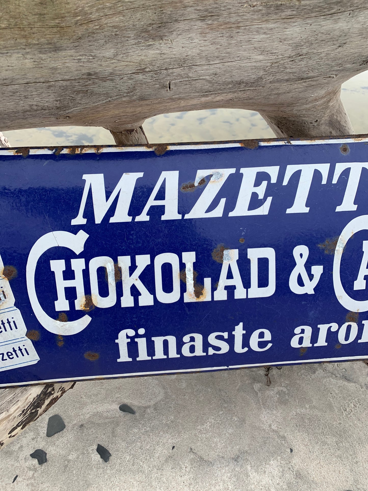 Emailleschild - Mazetti