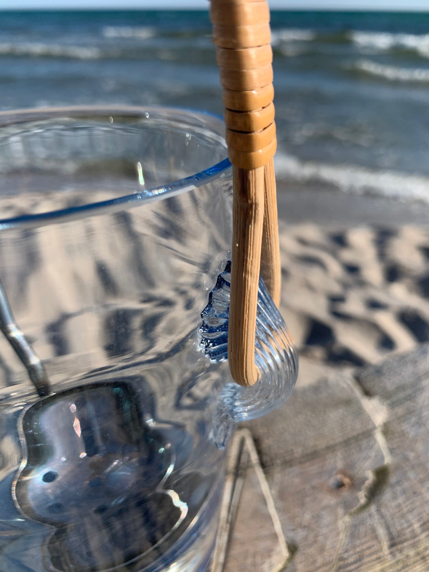 Holmegaard Eiskübel mit Bodengestell und Eisschaufel