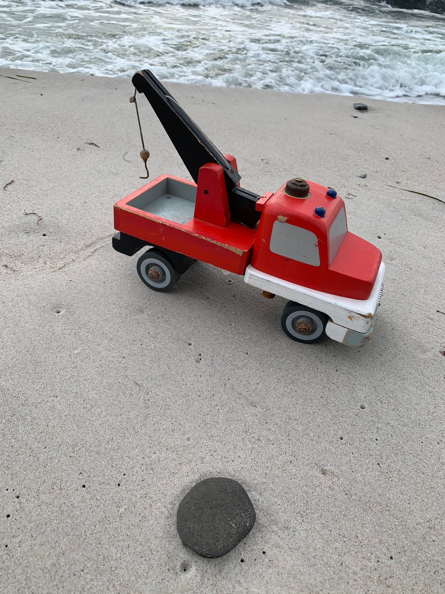Roter Kranwagen