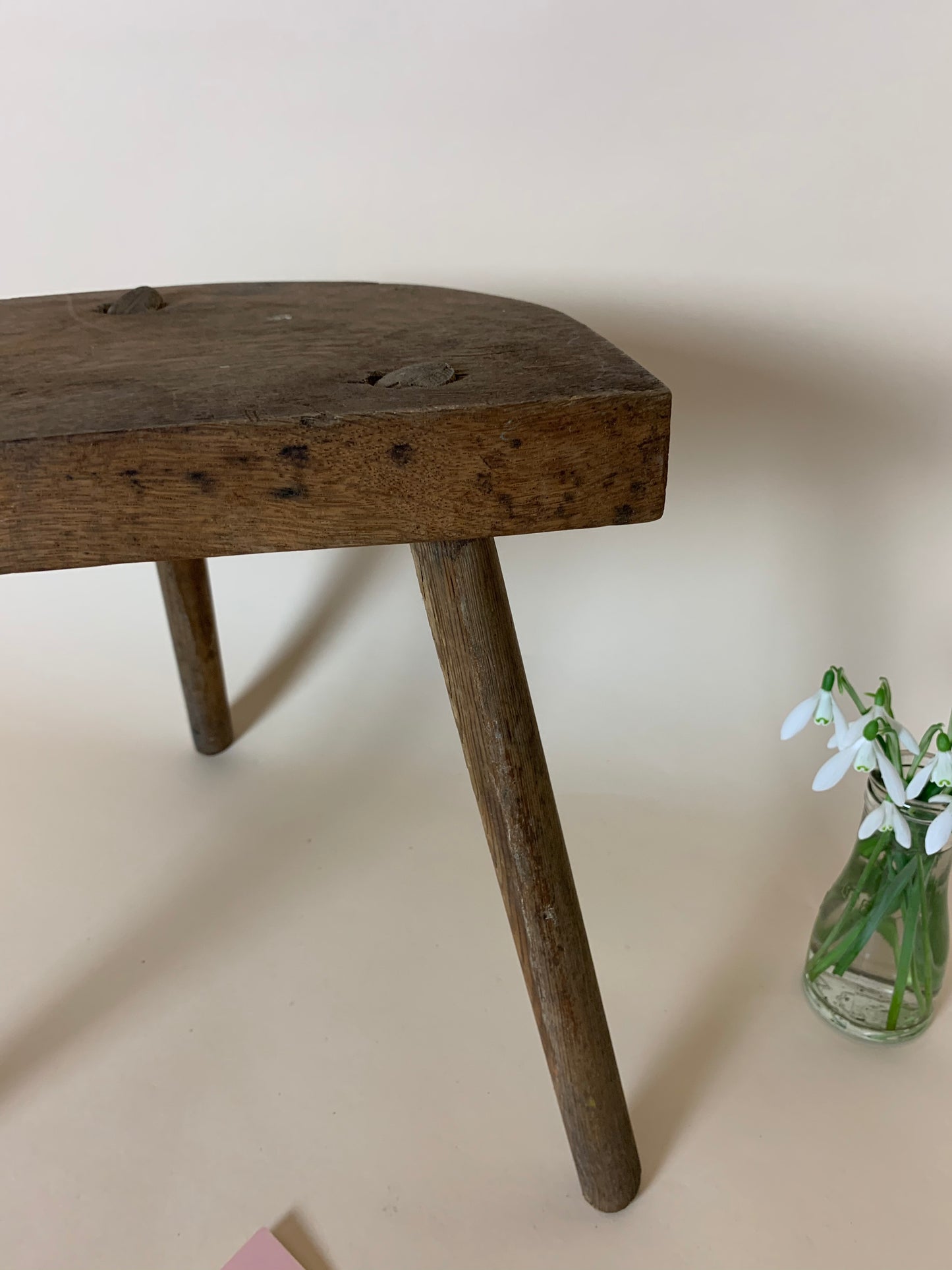 Melkschemel aus Holz