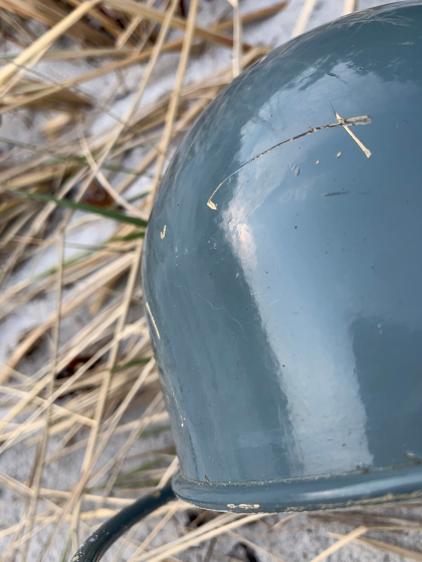 Jieldé Wandleuchte in Grau mit viel Patina