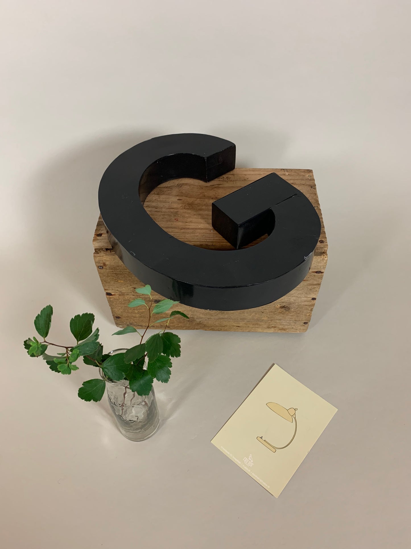 Fassadenbuchstabe G - Schwarz