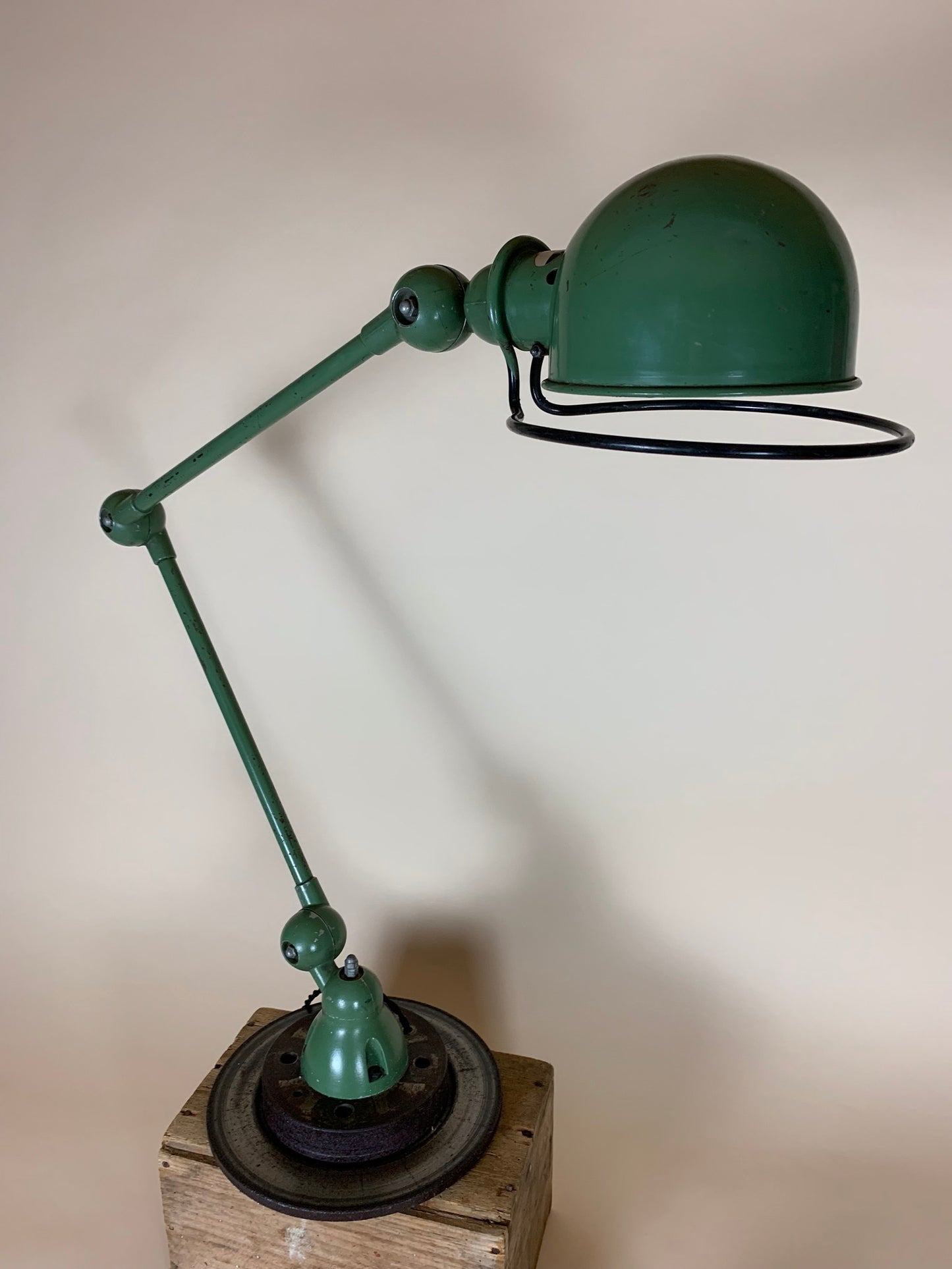Jieldé Lampe in Grün für Wand oder Tisch