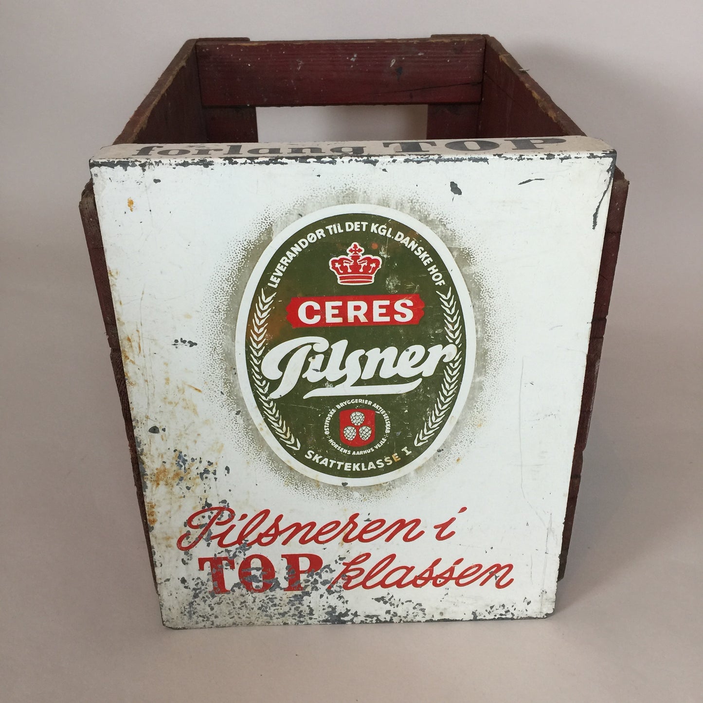 Schilder für alte Bierkisten aus Holz