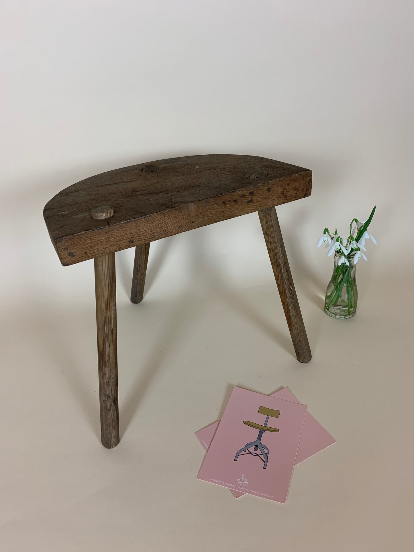 Melkschemel aus Holz