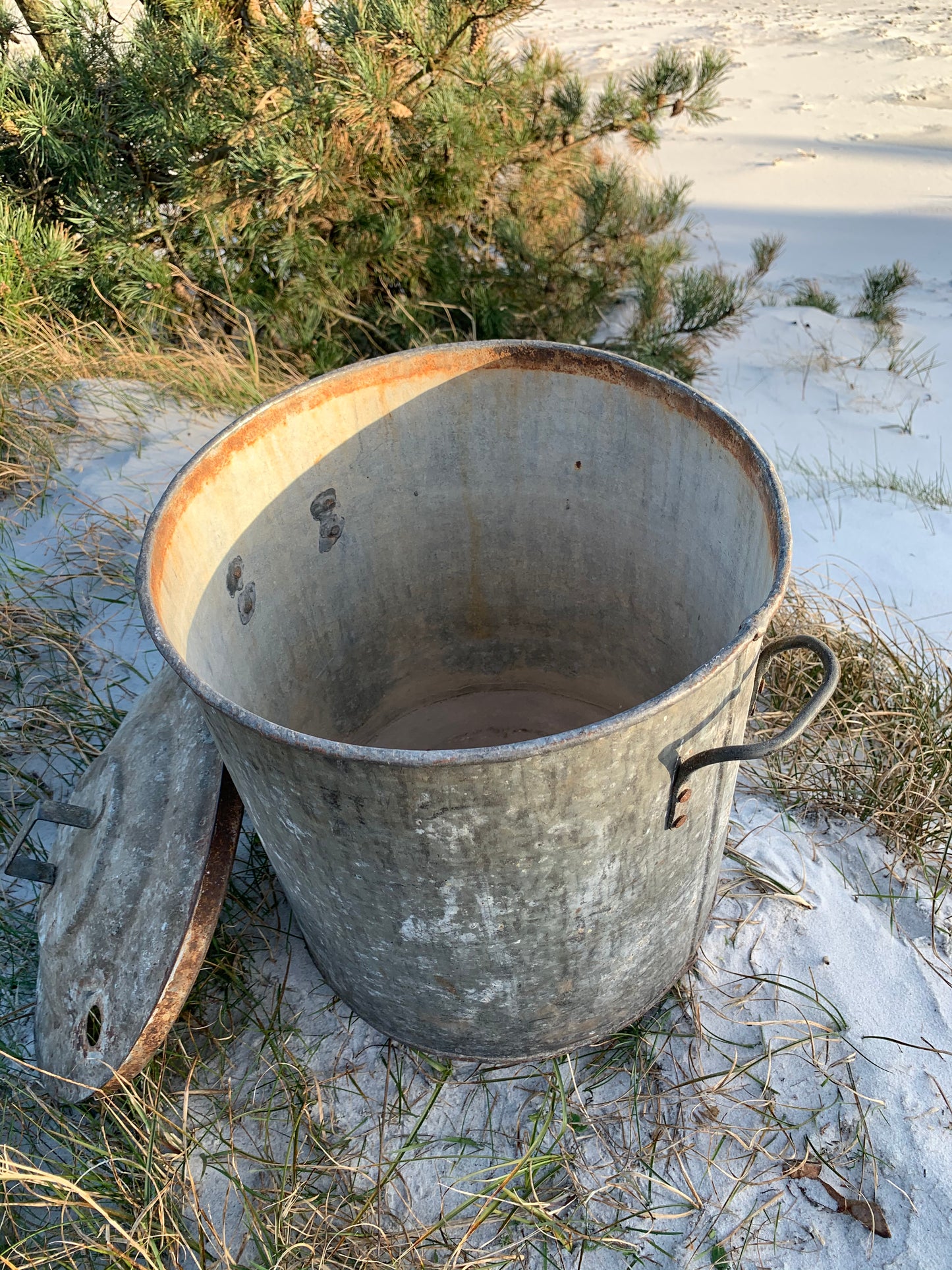 Zinkpökeleimer mit Deckel