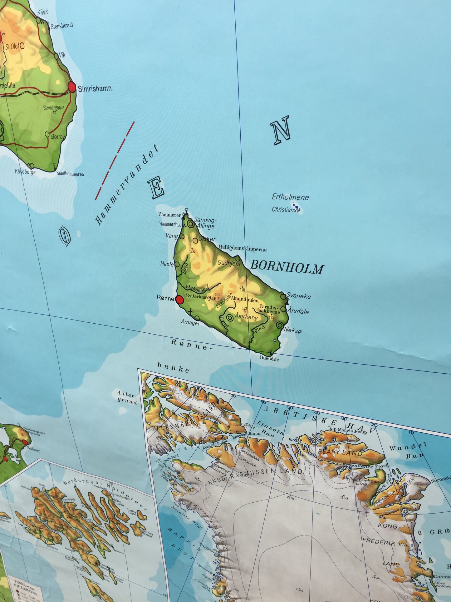 Karte von Dänemark