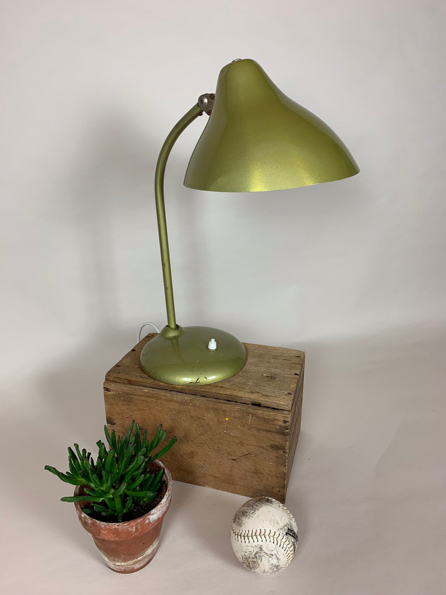 Vintage Lampe in Gold