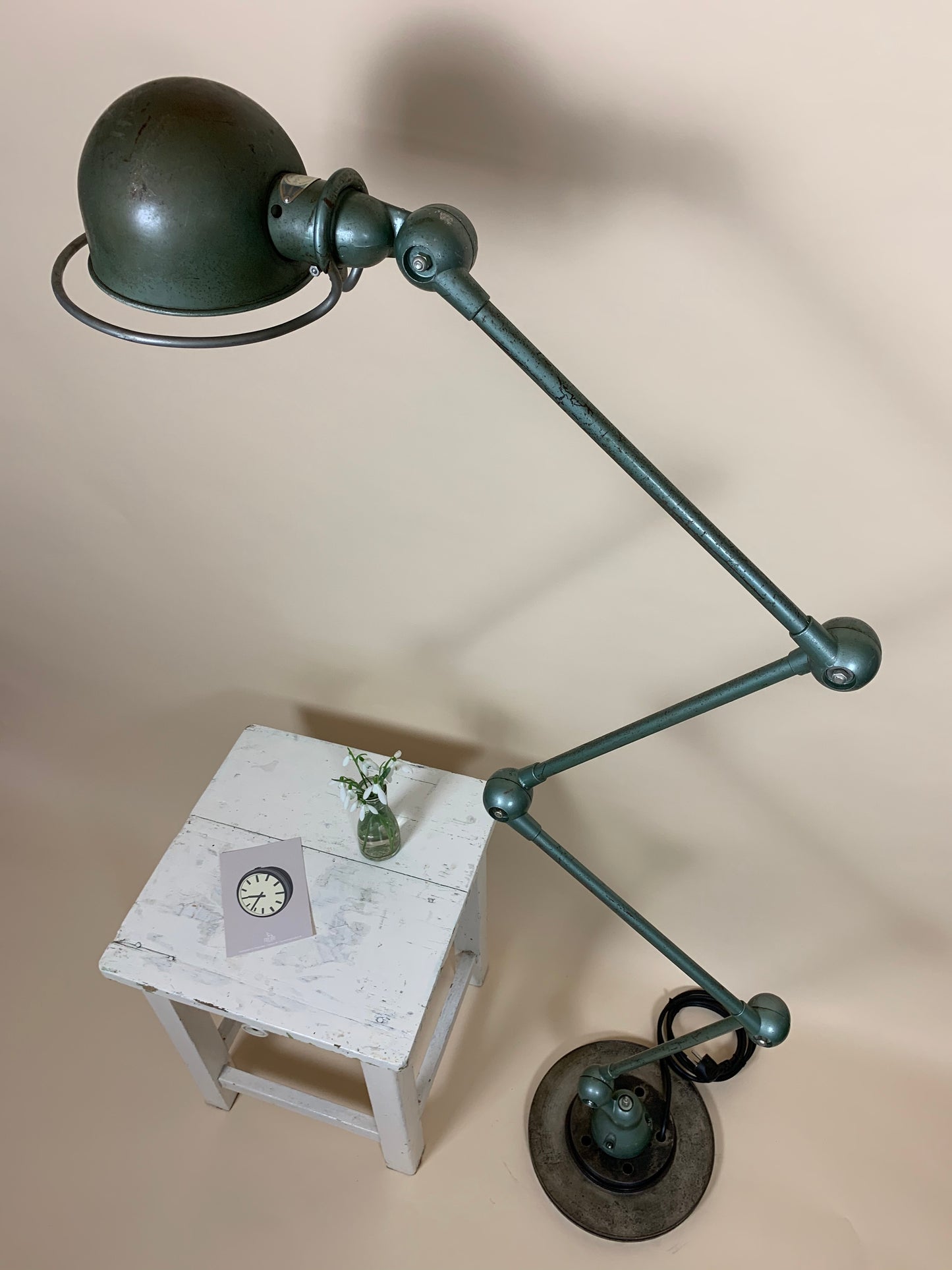 Original grüne Jieldé Stehlampe
