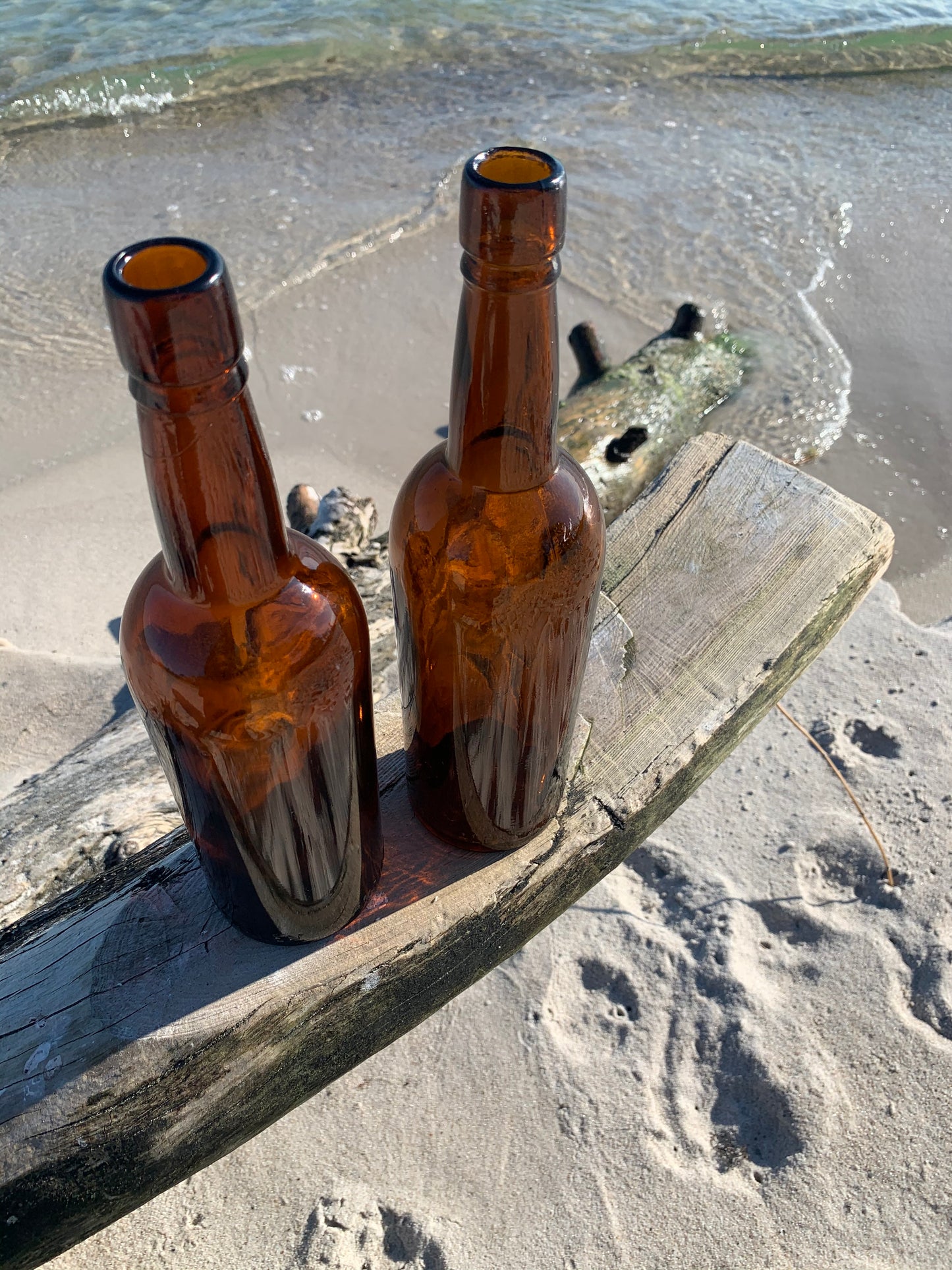 Alte Flasche - Braun