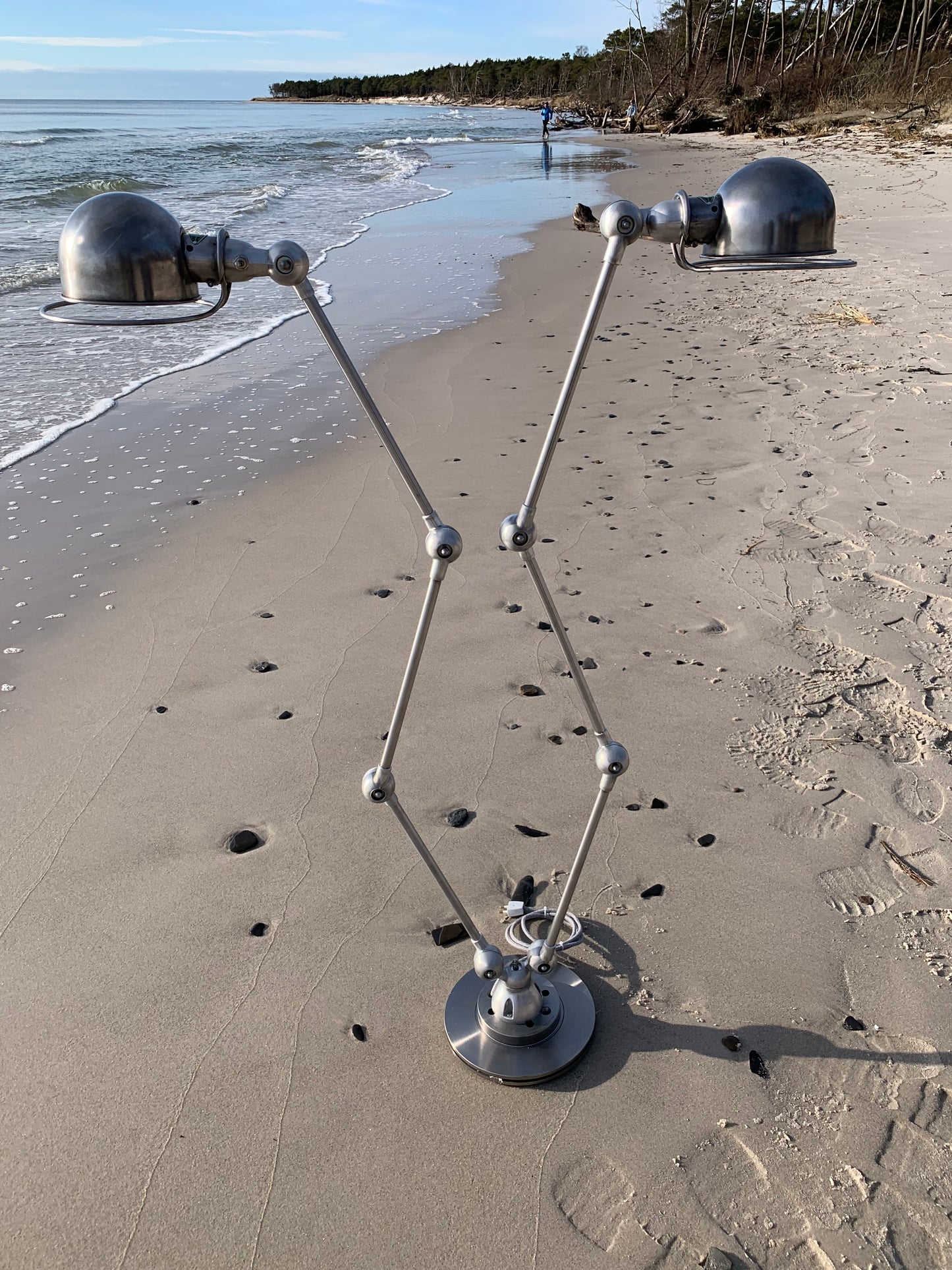 Jieldé Doppel-Steh-/Tischlampe mit 2 x 3 Armen