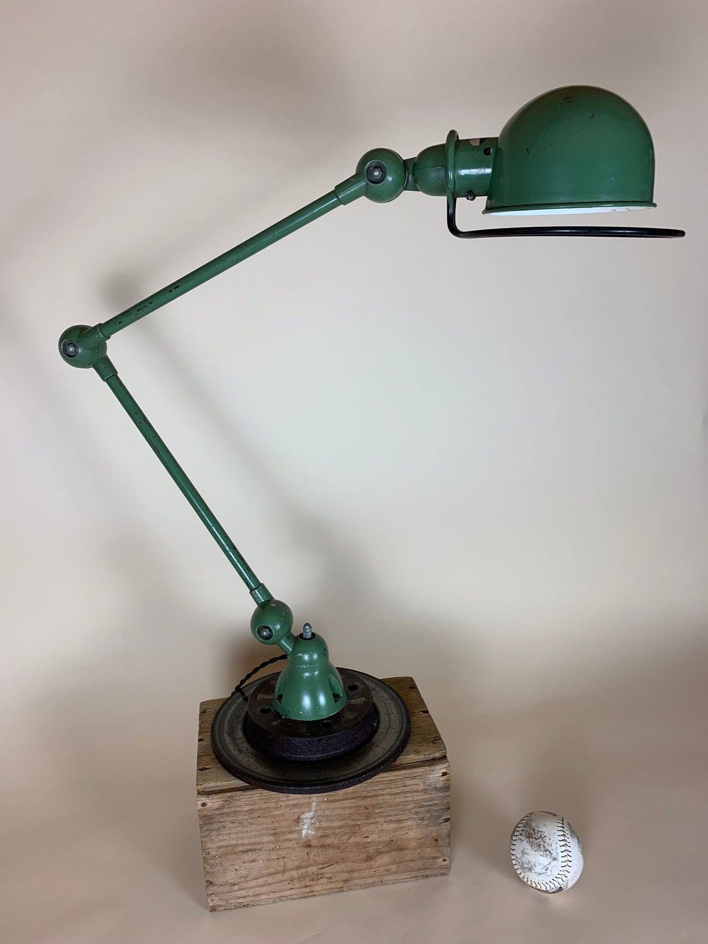Jieldé Lampe in Grün für Wand oder Tisch