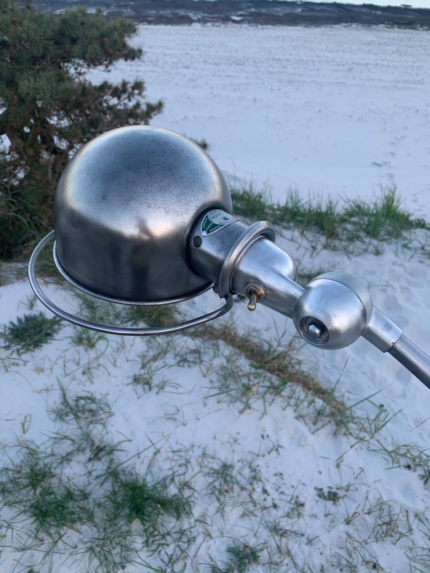 Jieldé Stehlampe mit zwei gebogenen Armen