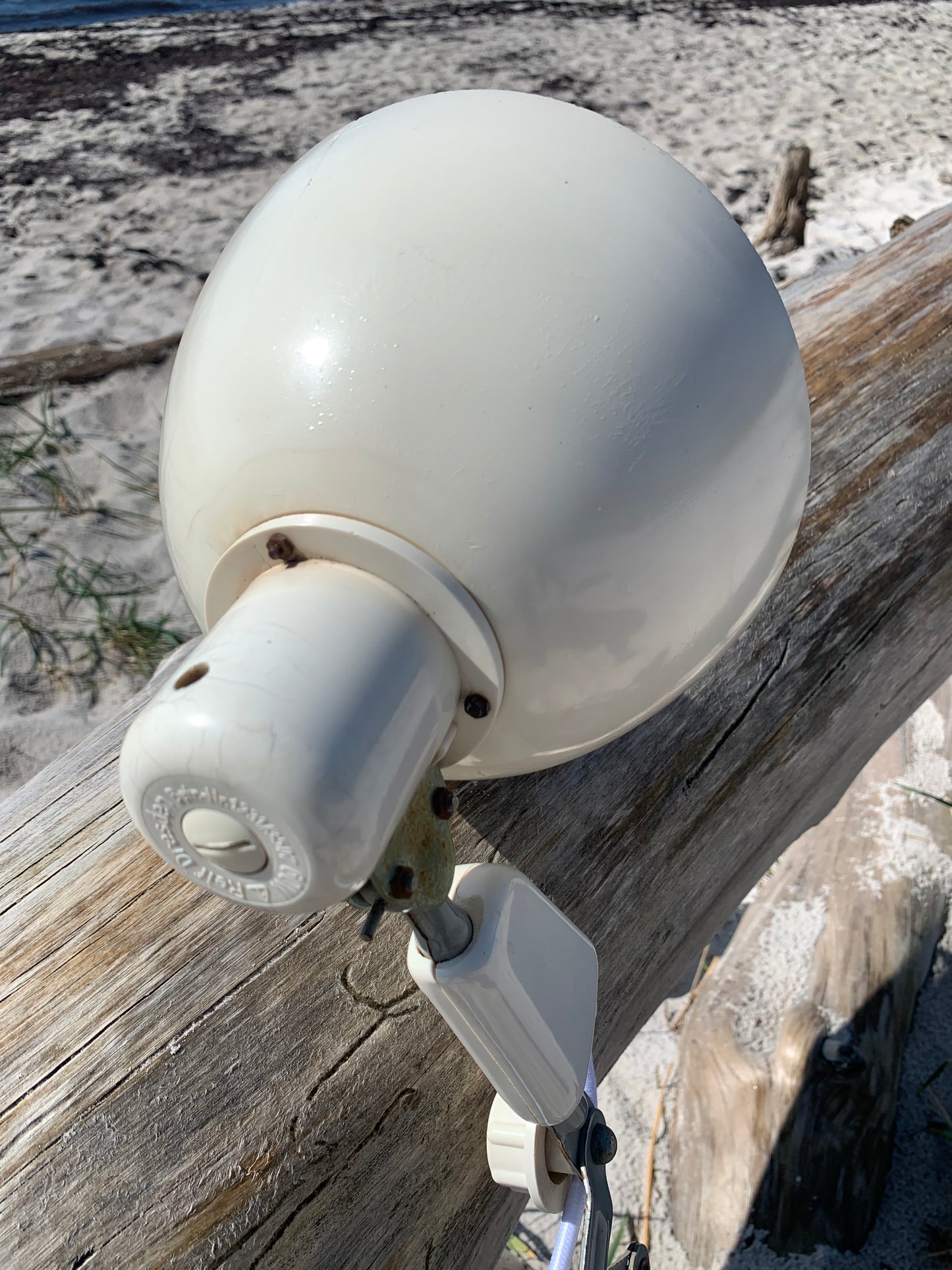 Scherenlampe mit viel Patina