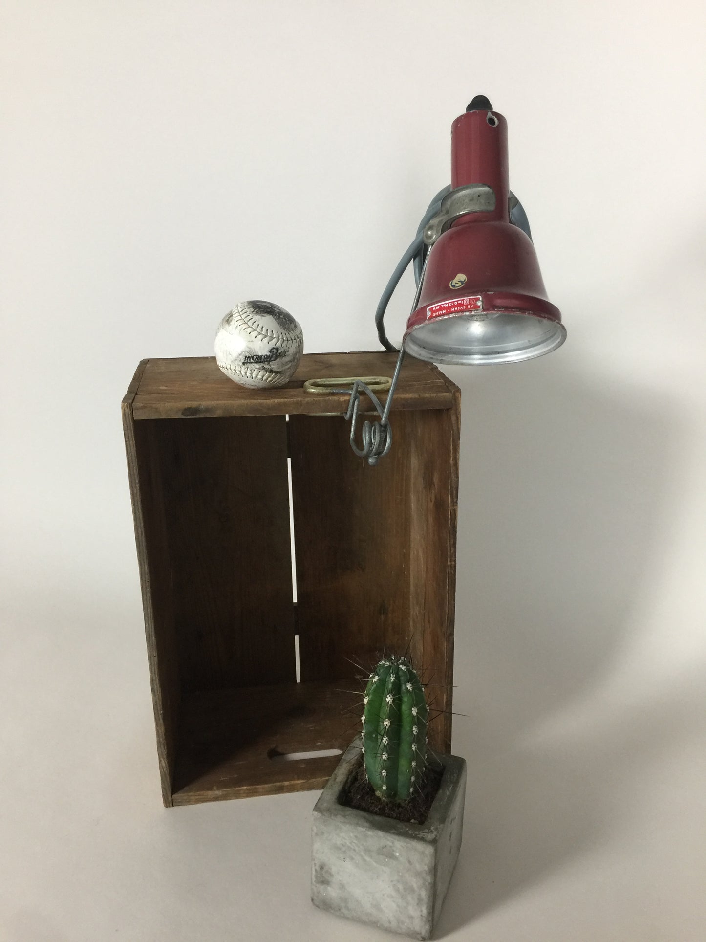 Industrielle und grobe Klemmlampe aus Schweden