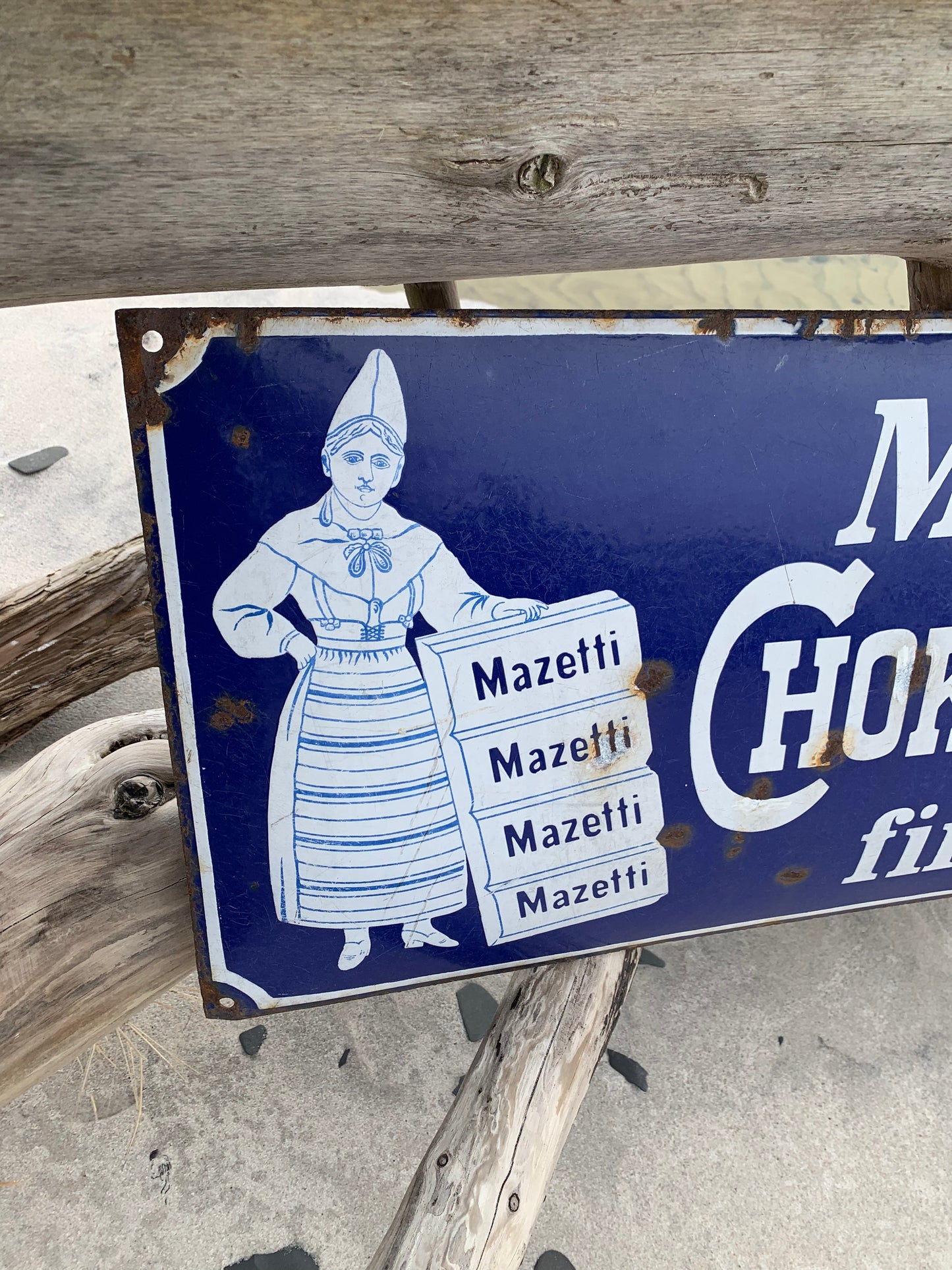 Emailleschild - Mazetti