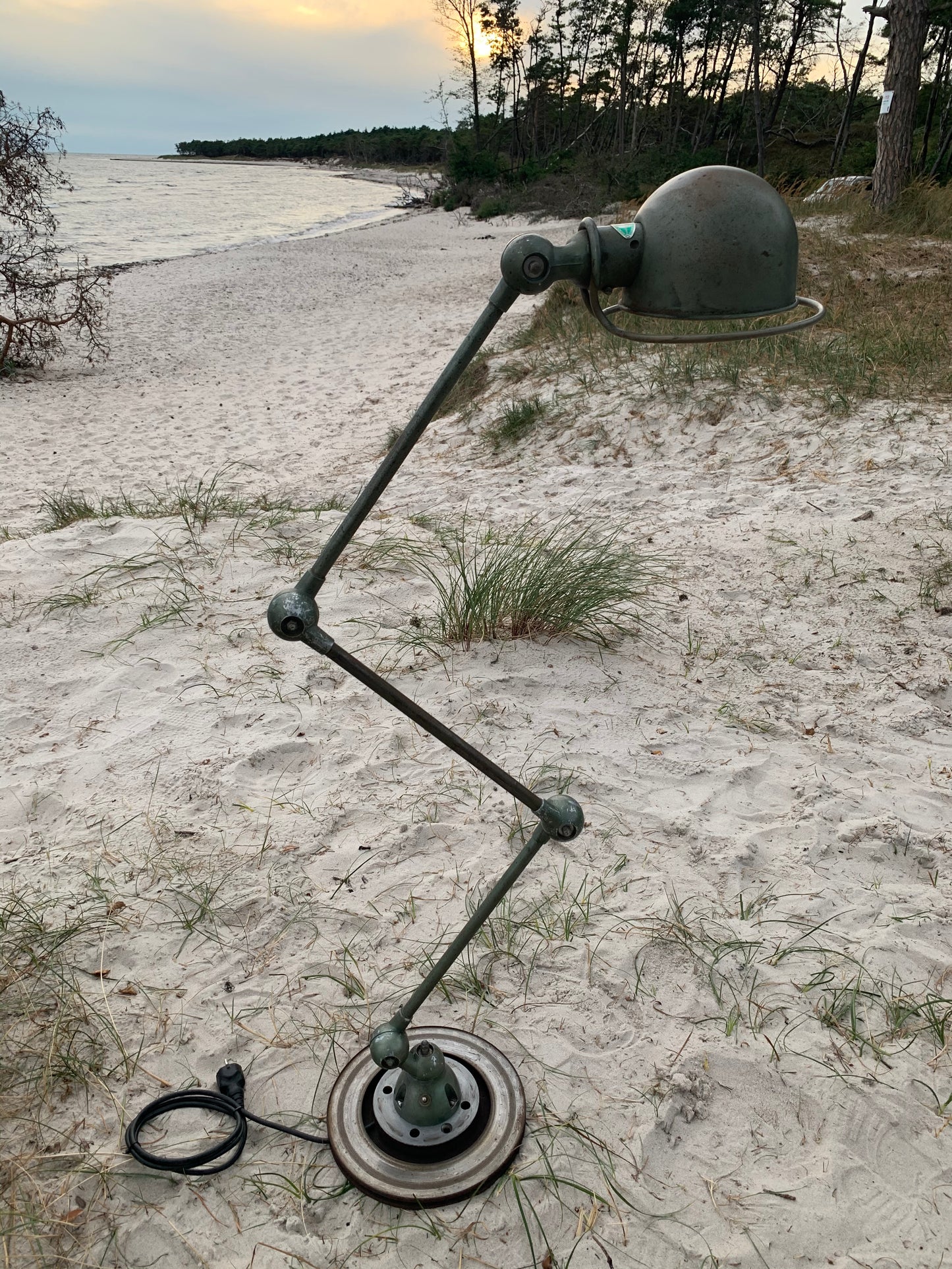 Jieldé Stehlampe mit 3 Armen - Grün