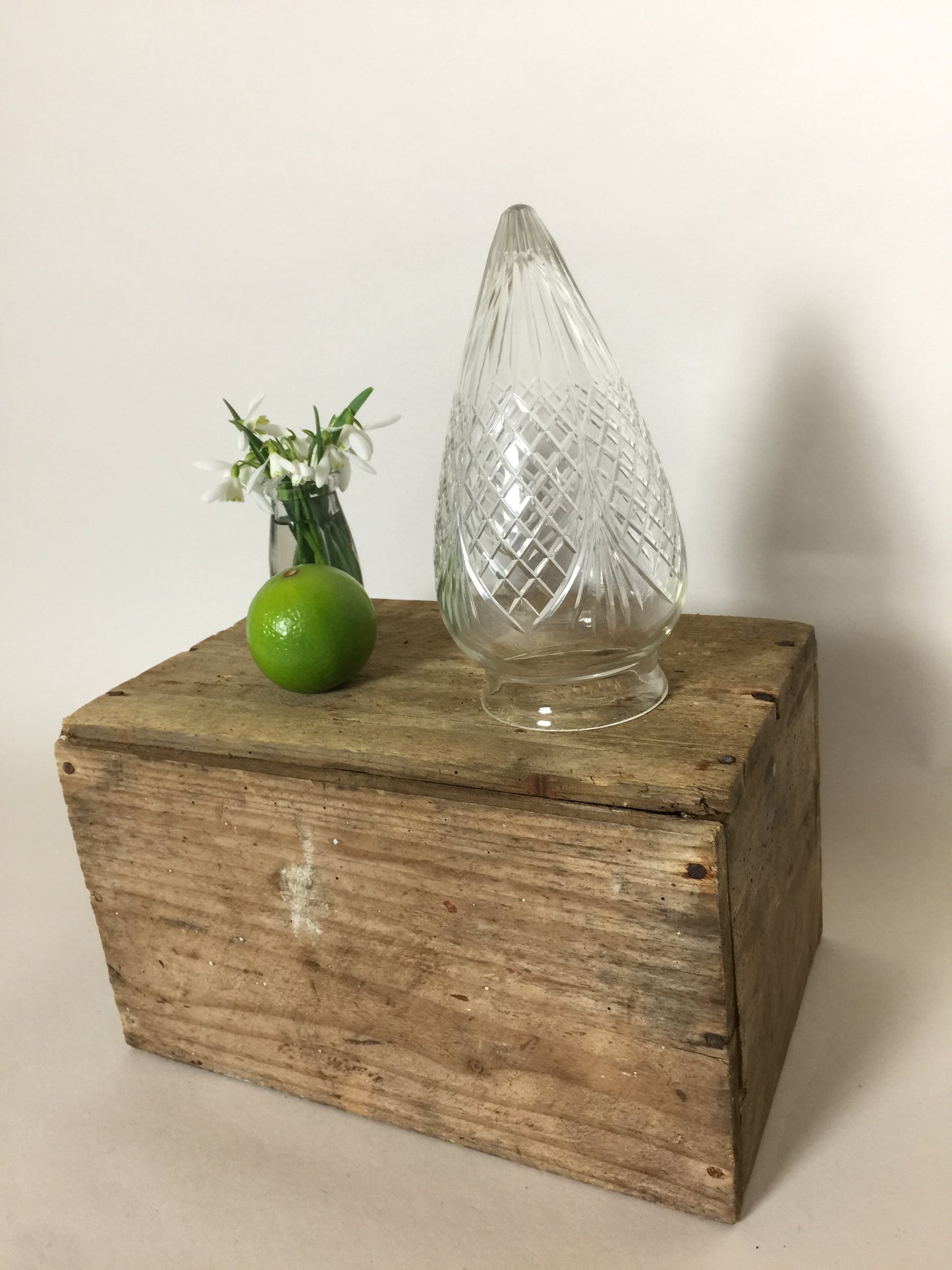 Schönes altes Lampenglas