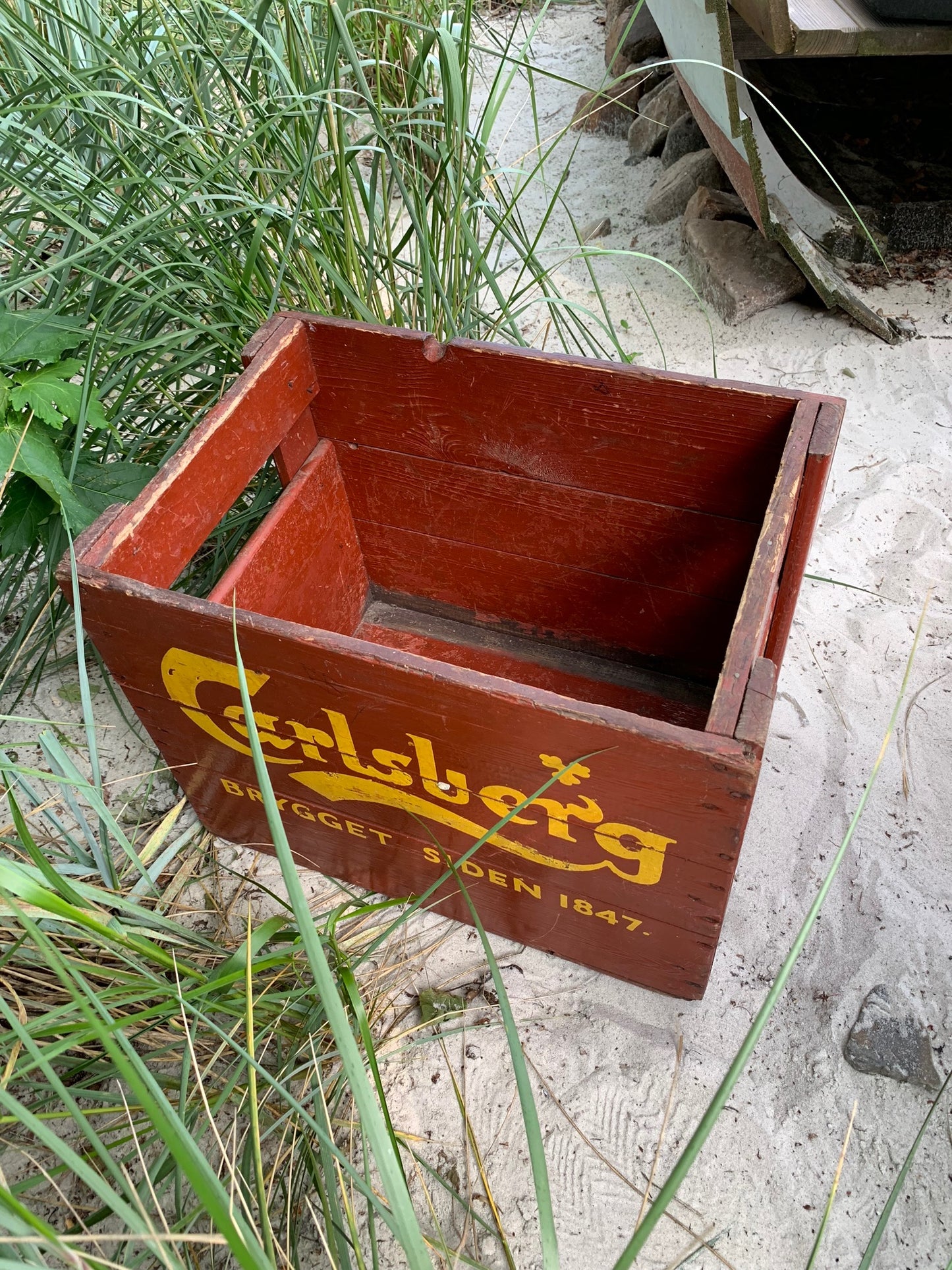 Alter Bierkasten von Carlsberg