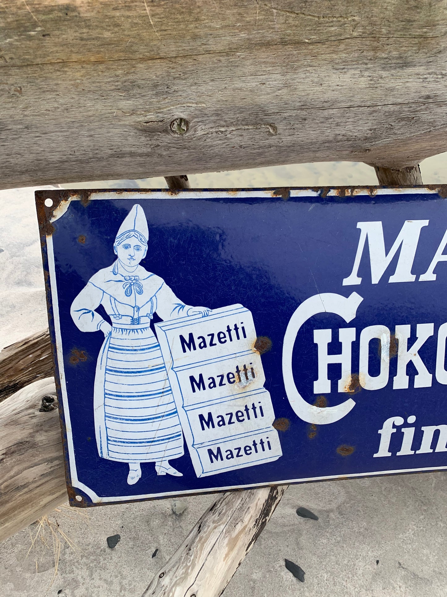 Emailleschild - Mazetti