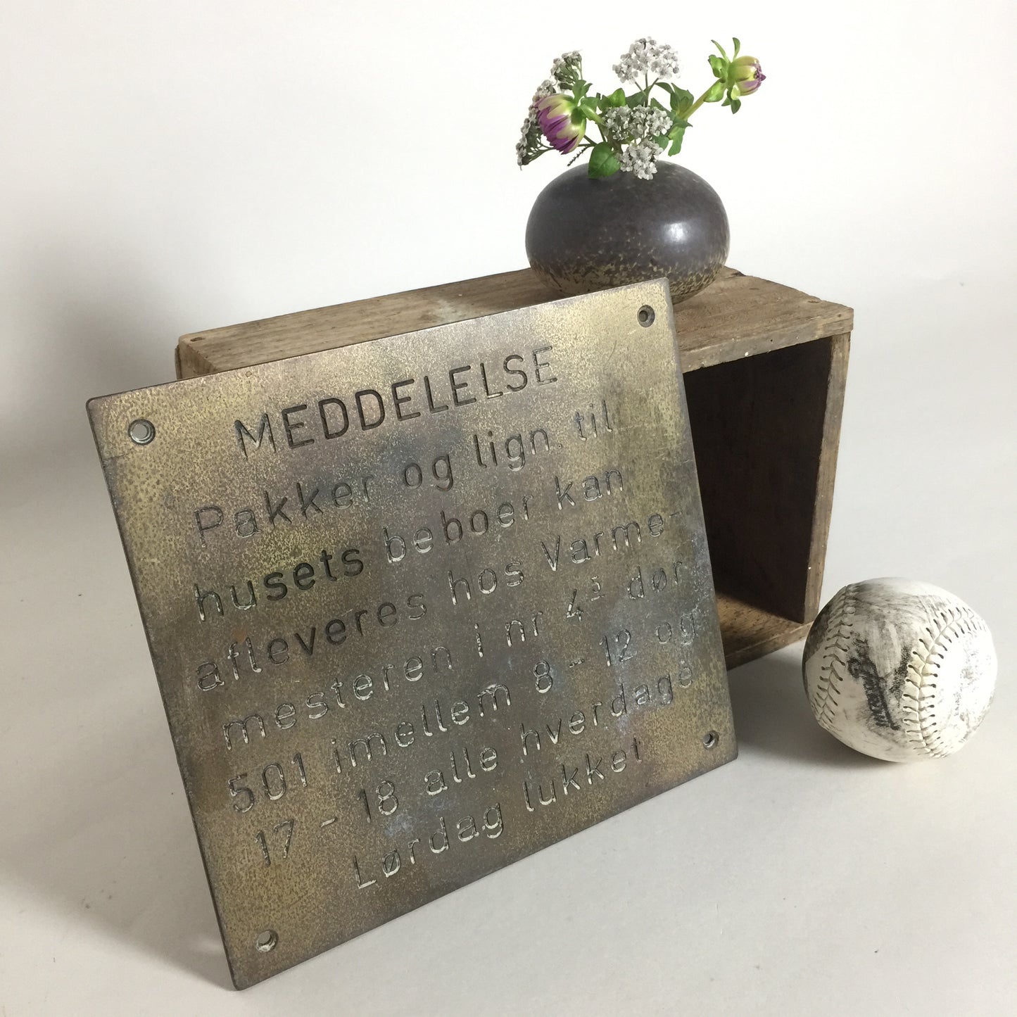 Schönes Schild vom Heizungsmeisteramt.