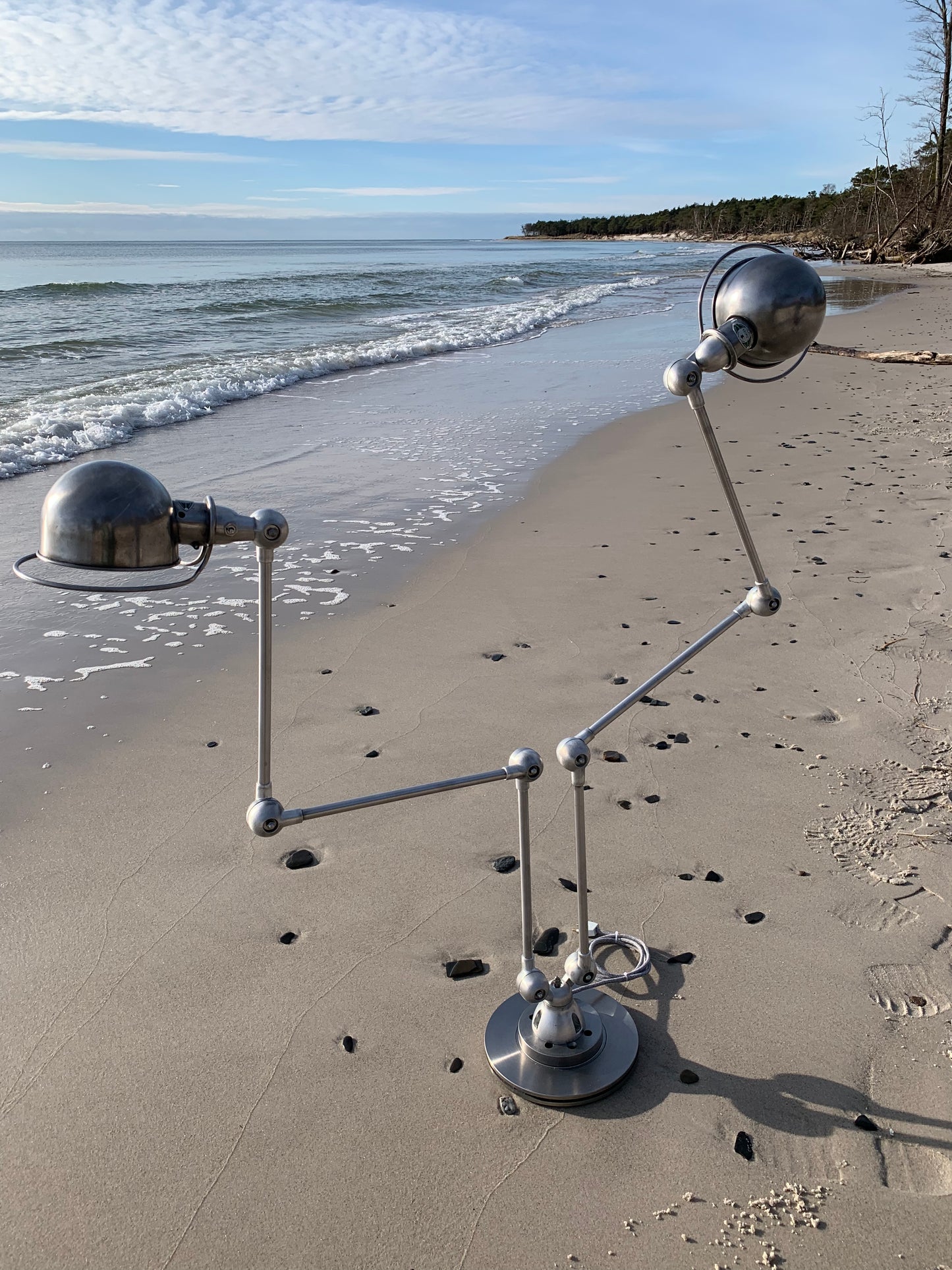 Jieldé Doppel-Steh-/Tischlampe mit 2 x 3 Armen